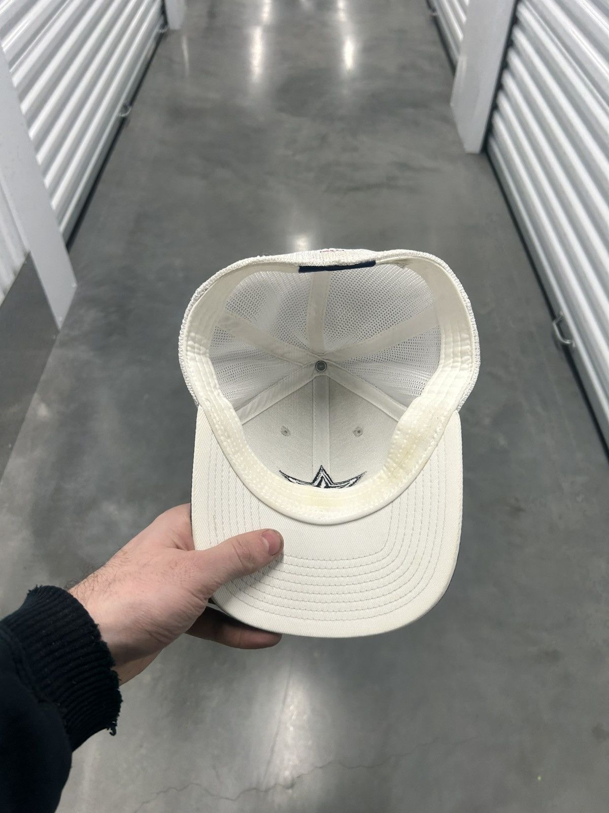 NFL × Reebok Dallas Cowboys Reebok white and blue mesh trucker hat Size ONE SIZE - 3 Thumbnail