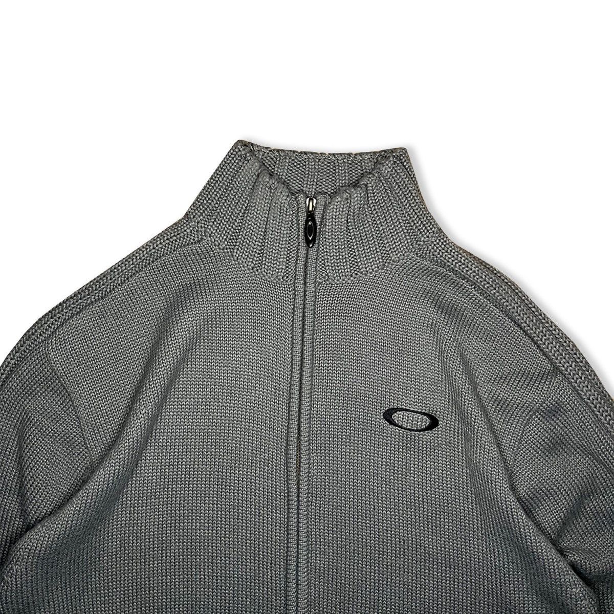 Oakley 2000’s Oakley Heavy Knit Wool Zip Up Jacket Size US L / EU 52-54 / 3 - 4 Thumbnail