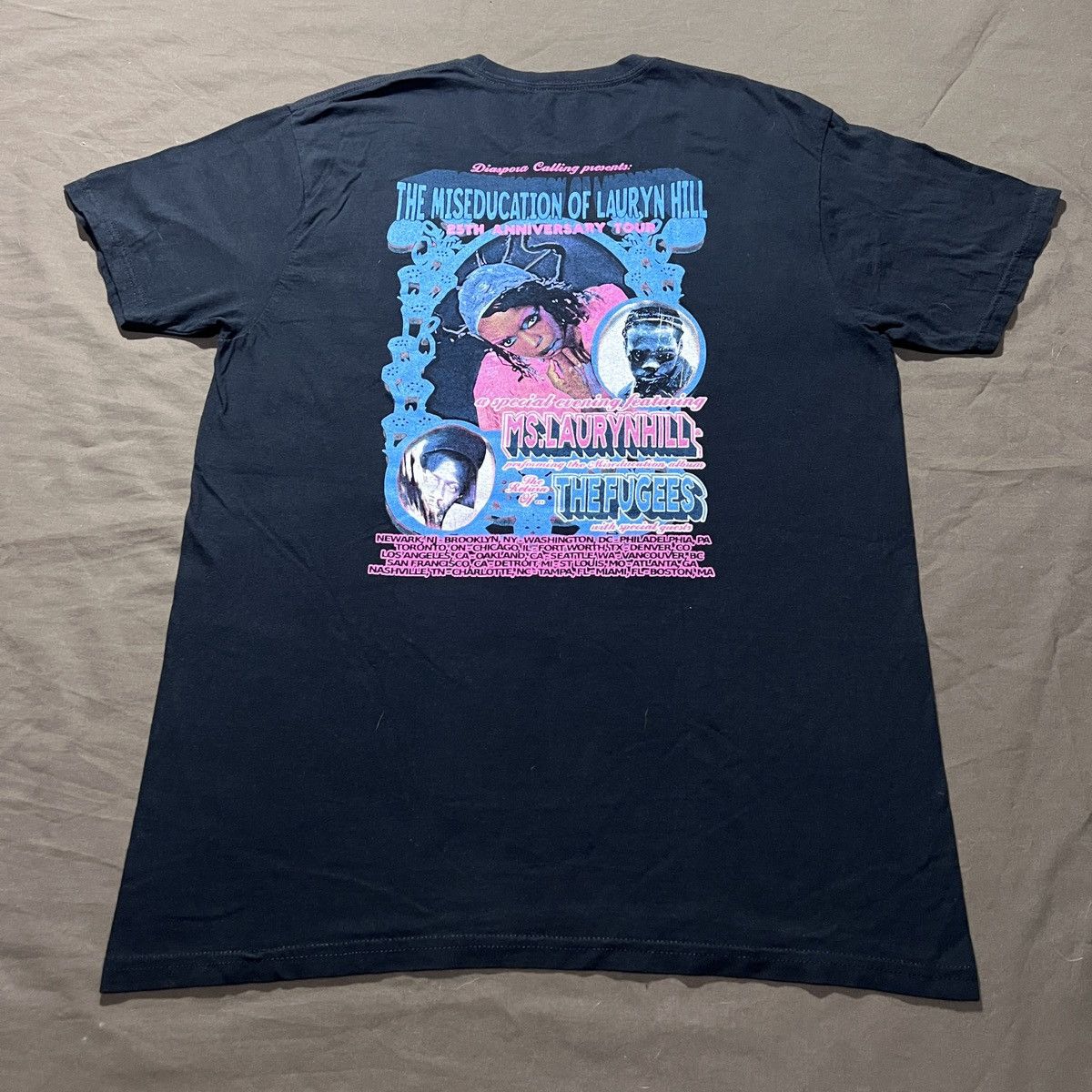Rap Tees 2023 Lauryn Hill 25th Anniversary Tour Fugees Promo Tee L Size US L / EU 52-54 / 3 - 4 Thumbnail