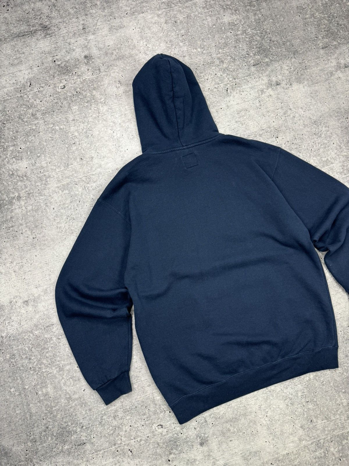 Nike × Vintage Vintage Nike 90’s Y2K Style Swoosh Logo Drill Knit Hoodie Size US L / EU 52-54 / 3 - 15 Thumbnail