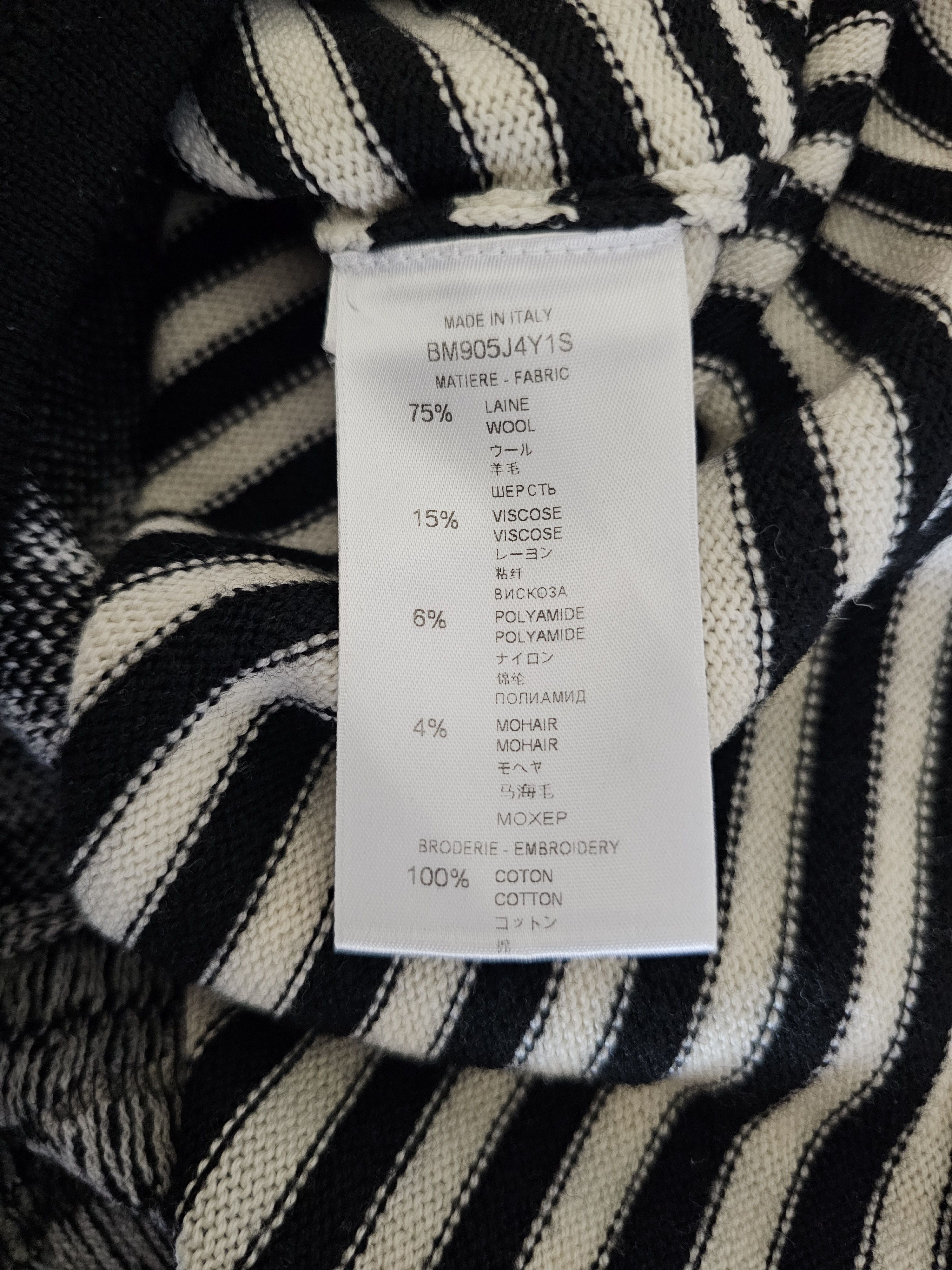Givenchy Givenchy Unisex Striped Patchwork Wool Sweater Size XS Size US XS / EU 42 / 0 - 6 Thumbnail