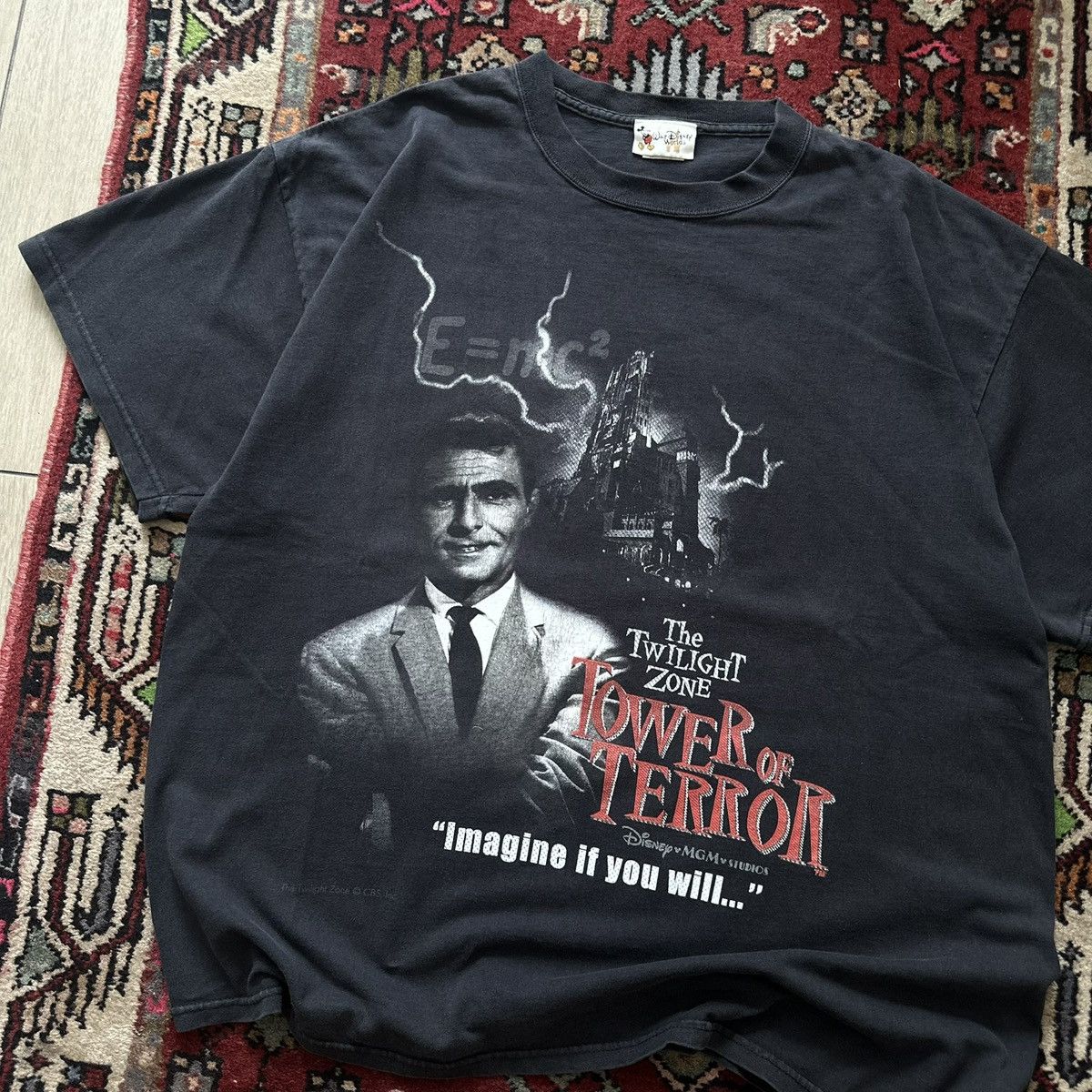 Vintage 90s Twilight Zone Tower of Terror Disney MGM Studios T-Shirt Size US XL / EU 56 / 4 - 2 Thumbnail