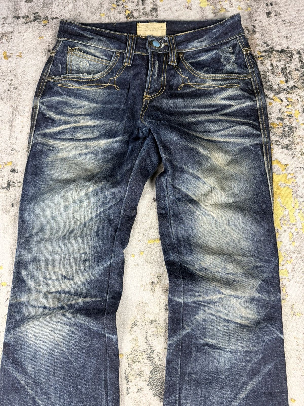Tornado Mart Flared Lolita Concert Club Mudwash Jeans Size US 30 / EU 46 - 4 Thumbnail