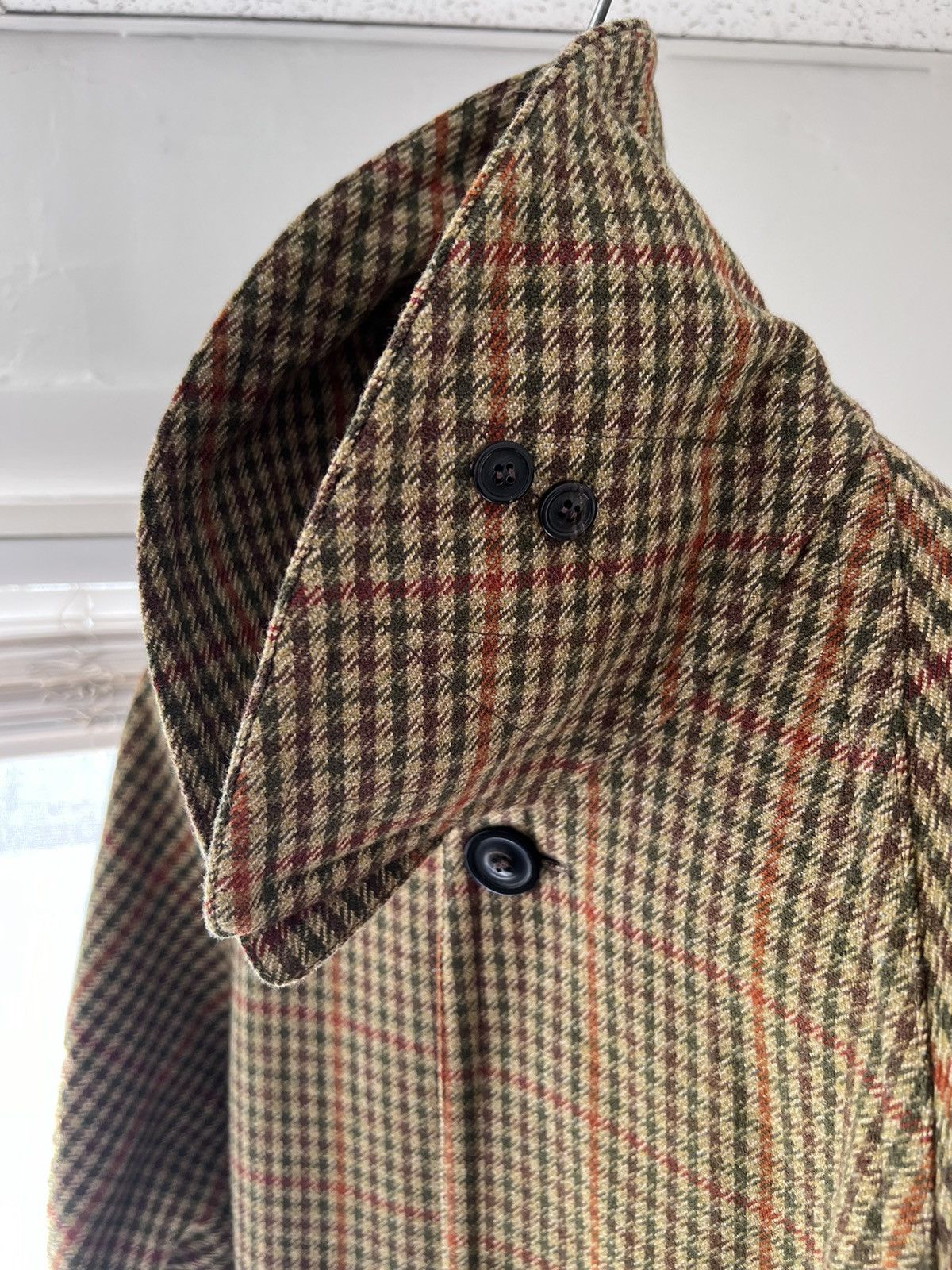 Maison Margiela $4.5k+ FW22 Lines 1 & 10 checked greatcoat, IT50 (oversized) Size US M / EU 48-50 / 2 - 15 Thumbnail