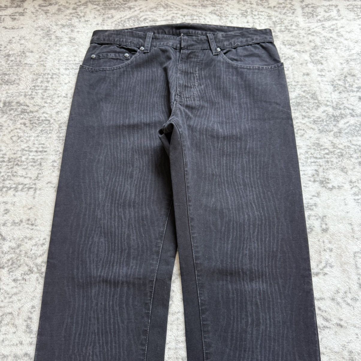 Balenciaga FW12 Balenciaga Wood Grain Texture Archive Denim Jeans Size US 28 / EU 44 - 3 Thumbnail