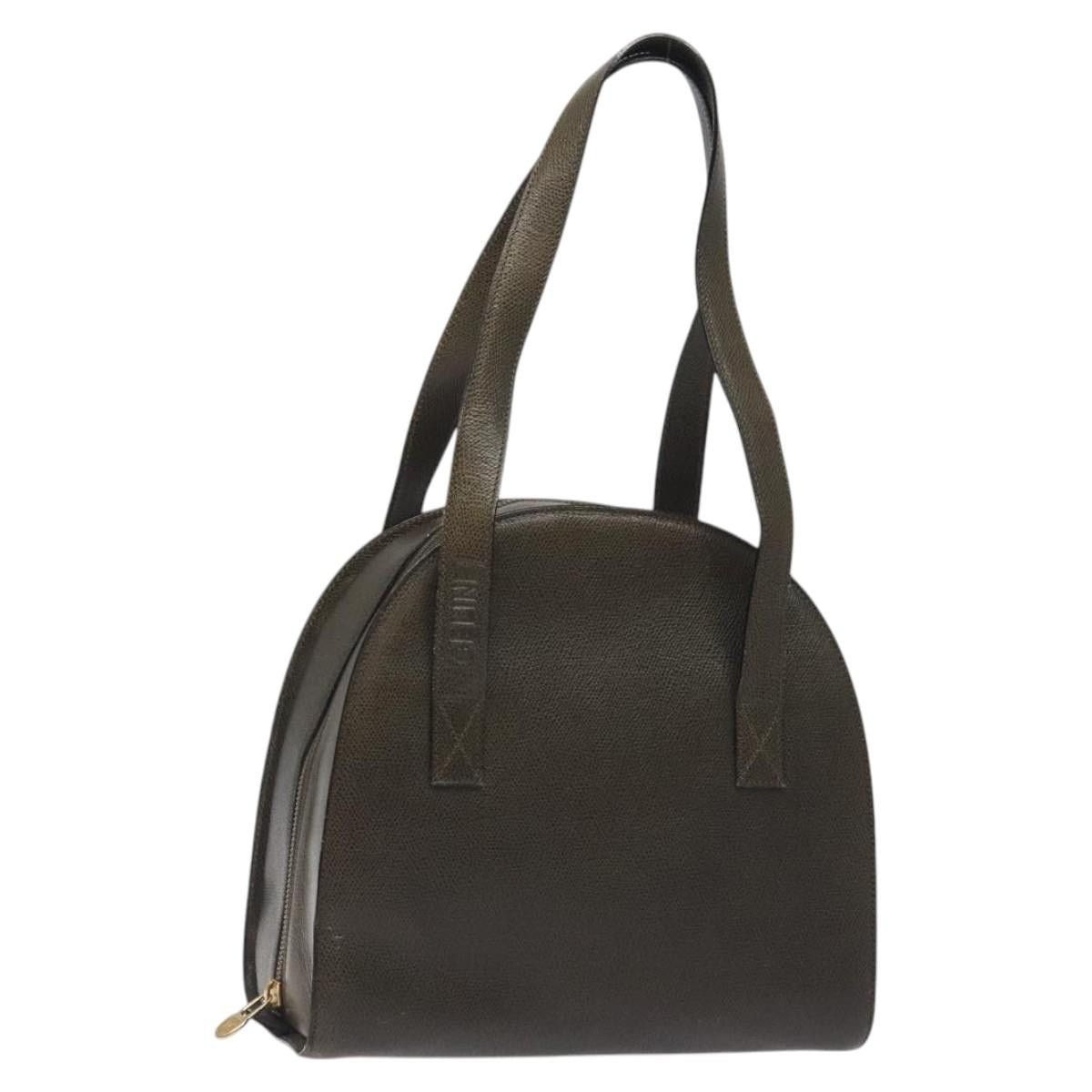 Celine CELINE Shoulder Bag Leather Green Gold Size ONE SIZE - 1 Thumbnail