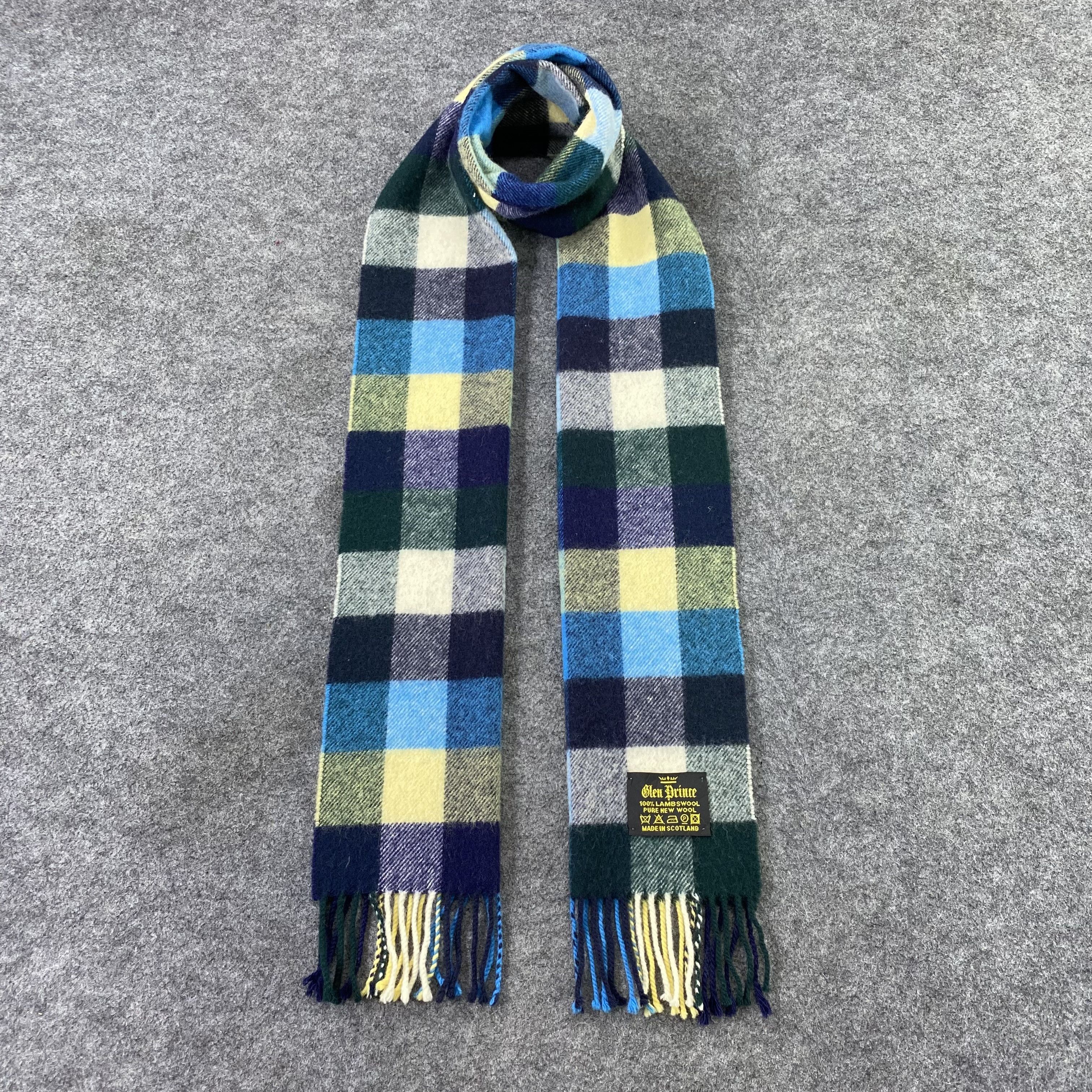 Vintage Glen Prince Wool Scarf / Muffler / Neckwear -T1557 Size ONE SIZE - 1 Thumbnail