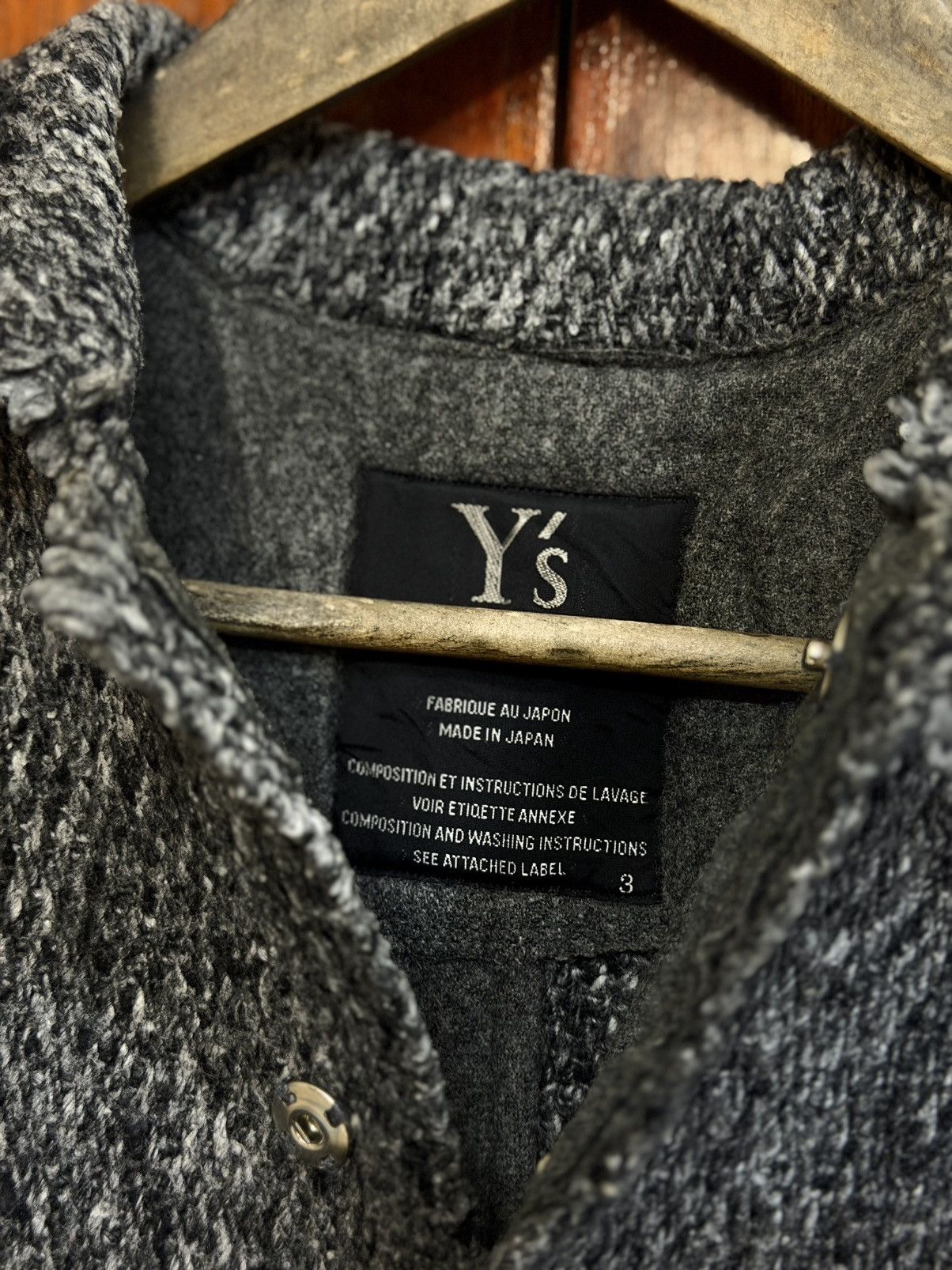 Yohji Yamamoto Y’s Yohji Yamamoto Distressed Batwing Wool Knit Jacket Size US M / EU 48-50 / 2 - 2 Thumbnail