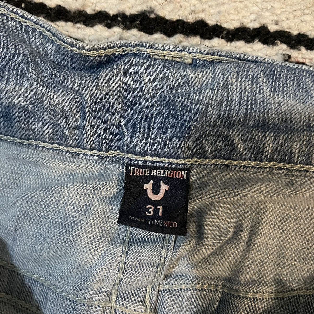 True Religion True Religion Geno Skinny Jeans Blue Denim 35x33 Size US 35 - 9 Thumbnail