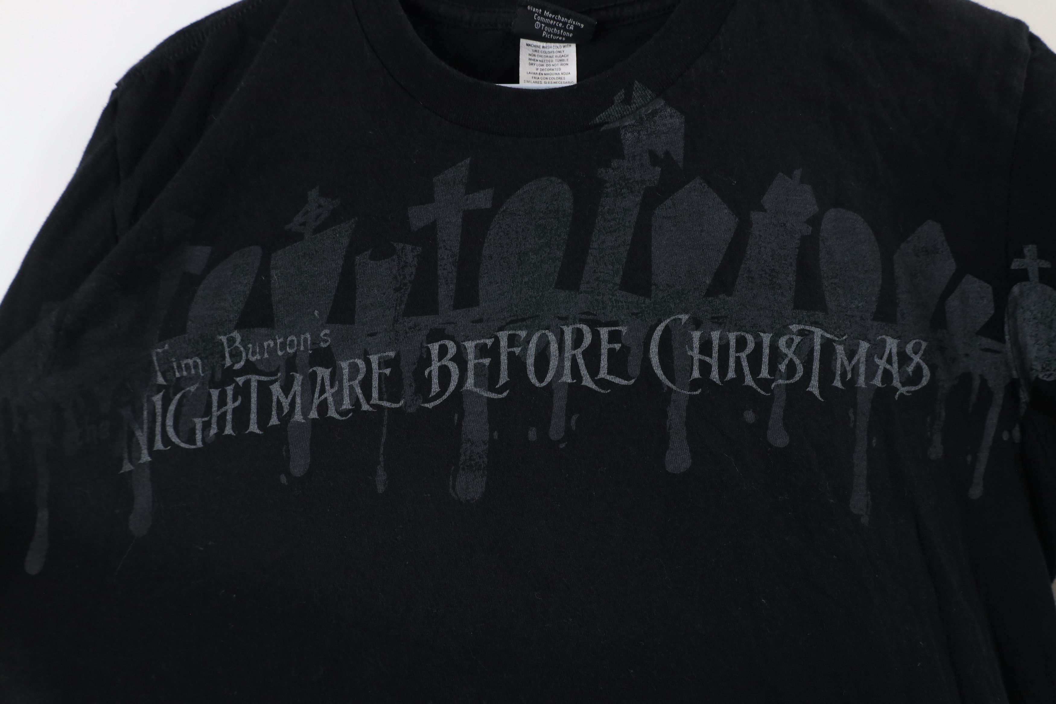 Vintage Vintage Tim Burtons The Nightmare Before Christmas T-Shirt Size US M / EU 48-50 / 2 - 4 Thumbnail