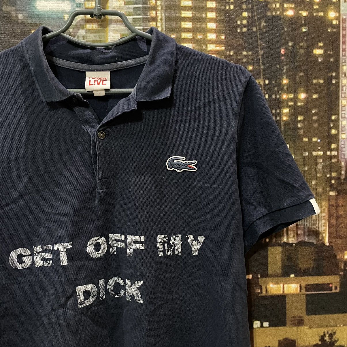 Vintage VINTAGE 90S LACOSTE GET OFF MY DICK PENIS FUNNY PORNO XXX Size US L / EU 52-54 / 3 - 3 Thumbnail