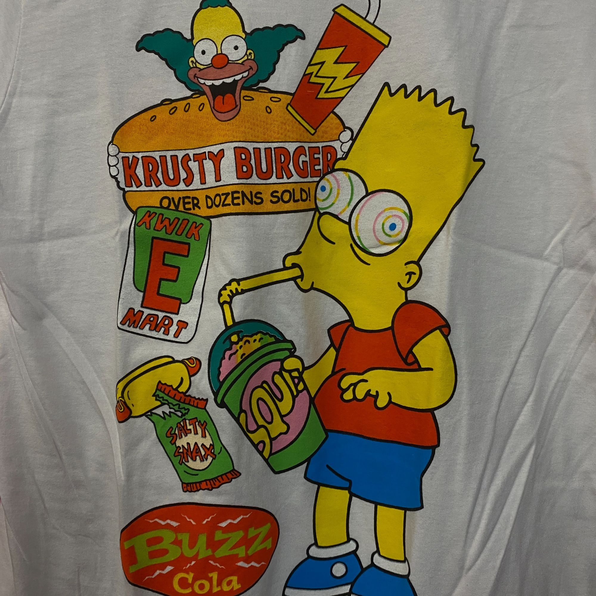 The Simpsons The Simpsons Bart Simpson Buzz Cola Krusty Burger Graphic T- Size US M / EU 48-50 / 2 - 2 Thumbnail