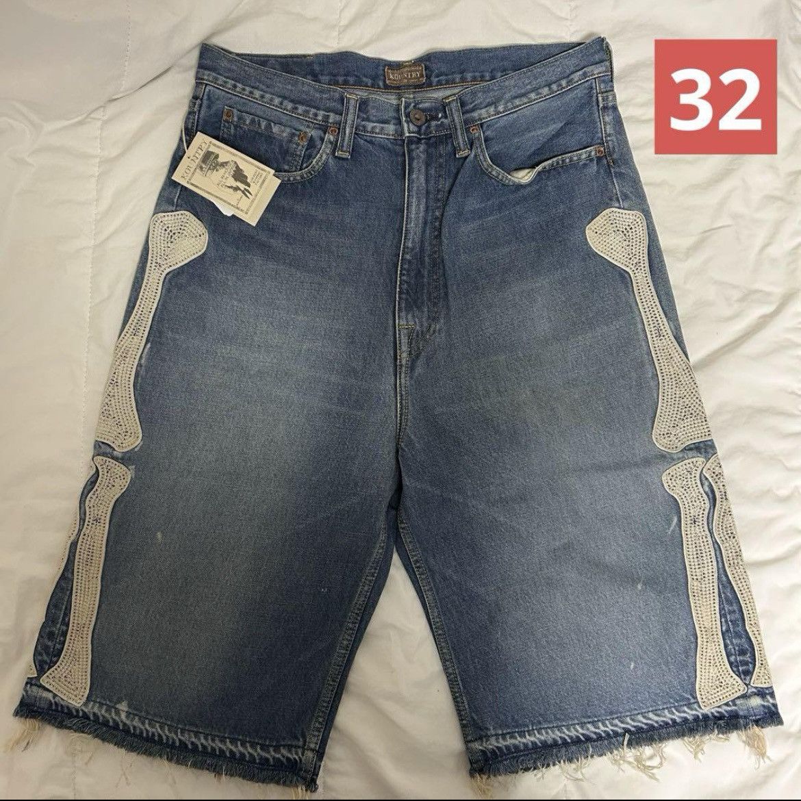 Kapital kapital 14oz Denim 5P Bone Shorts Size US 32 / EU 48 - 1 Thumbnail