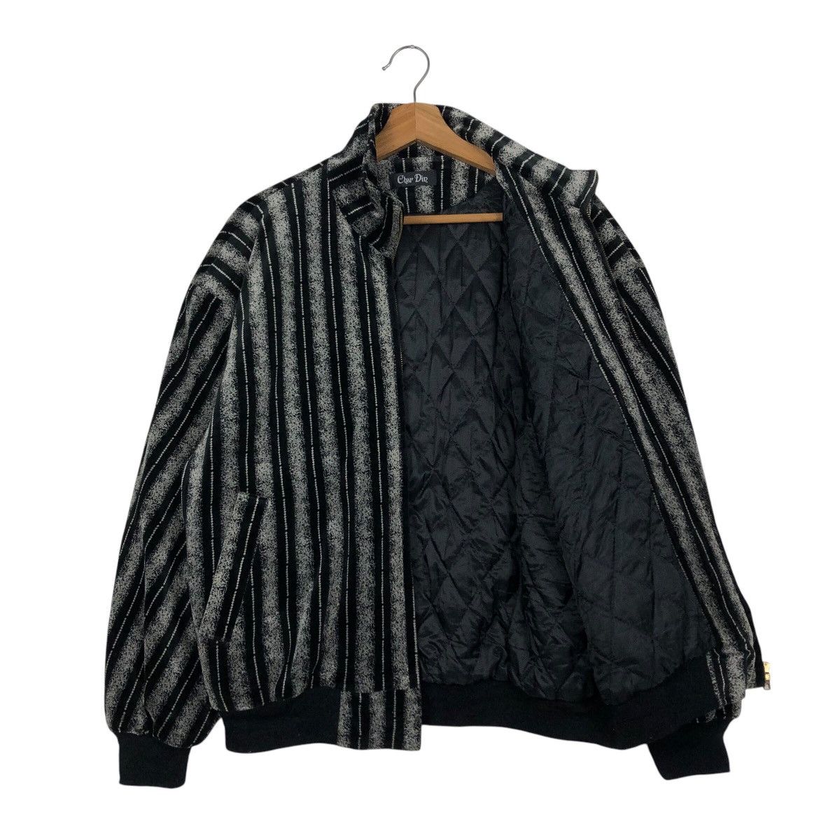 Japanese Brand × Vintage 📌Vintage Bomber Jacket Char Din Striped Issey Miyake Size US M / EU 48-50 / 2 - 12 Thumbnail