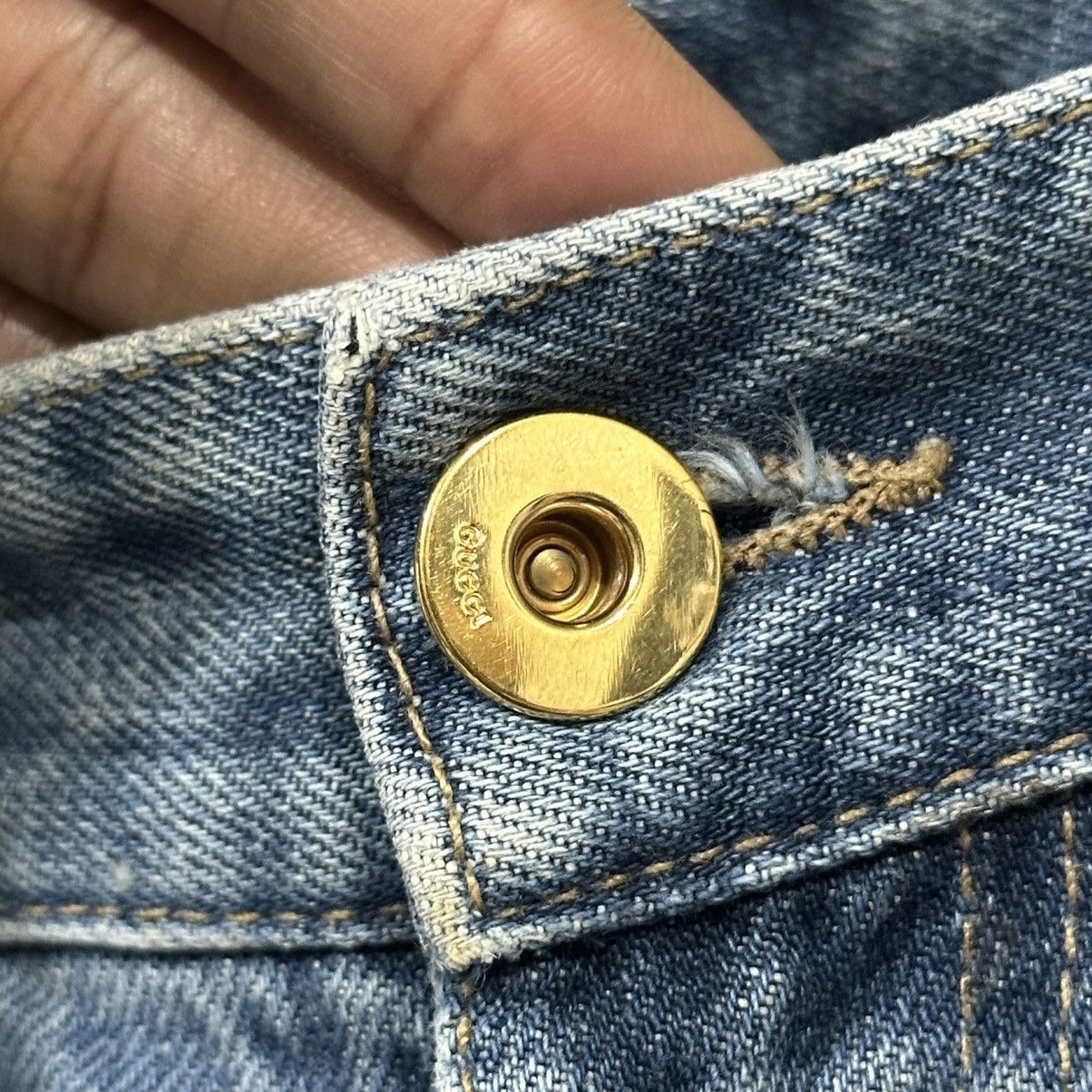 Gucci Gucci - Denim - Embroidered Size US 32 / EU 48 - 6 Thumbnail