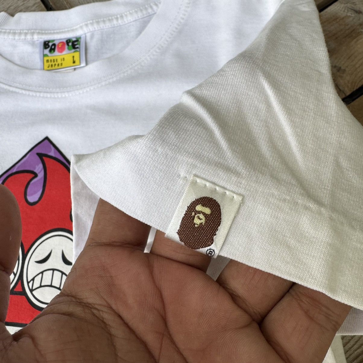 Bape × One Piece Bathing Ape BAPE x One Piece Ace T-shirt - Size L Size US L / EU 52-54 / 3 - 3 Thumbnail