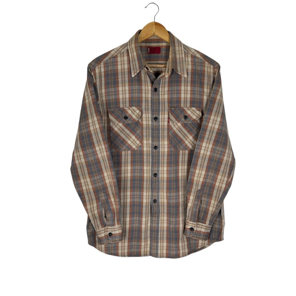 Cowboy Equipment × LVC × Levi's ☀️LEVIS RED TAB FLANNEL TARTAN BUTTON SHIRTS Size US M / EU 48-50 / 2 - 2 Thumbnail