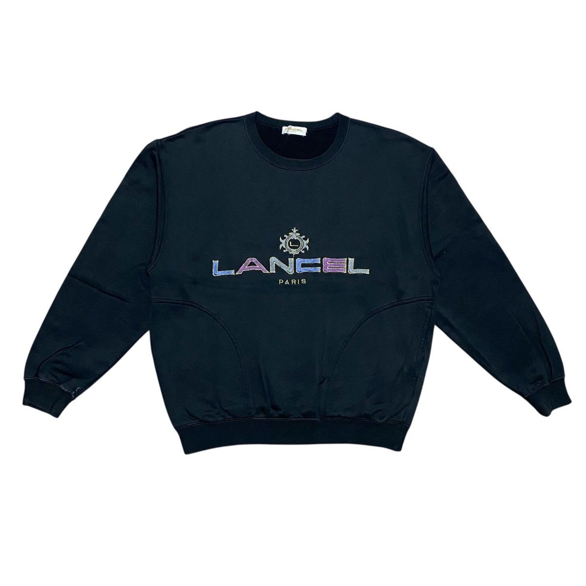 Lancel Rare‼️🔥 Vintage LANCEL Paris Logo Embroidery Sweatshirt Size US S / EU 44-46 / 1 - 1 Thumbnail