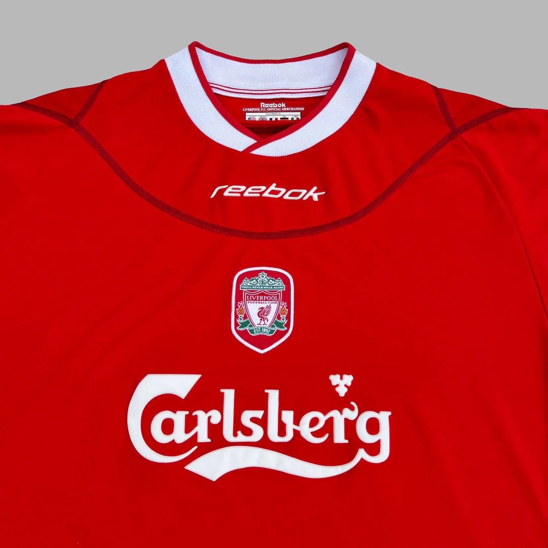 Reebok × Vintage Liverpool FC 2002 ‘04 Vintage Reebok Home Kit Jersey Shirt Size US L / EU 52-54 / 3 - 2 Thumbnail