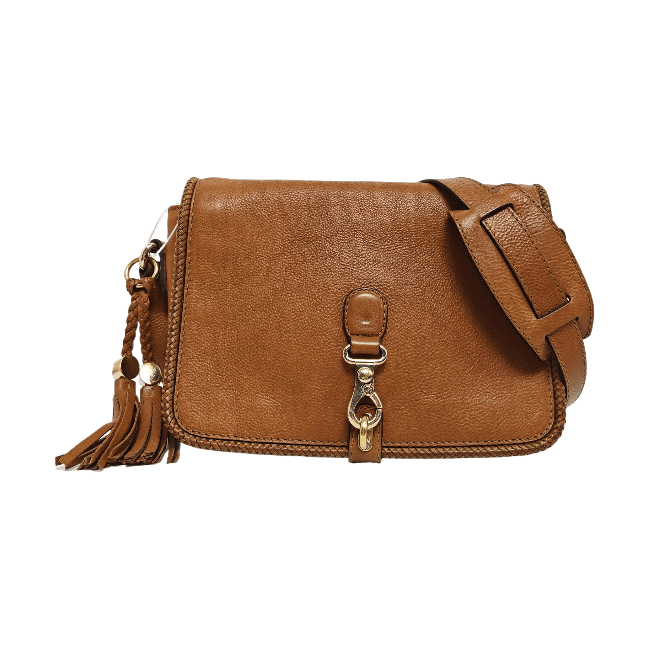 Gucci Marrakech Tassel Leather Shoulder Bag in Brown, Women's