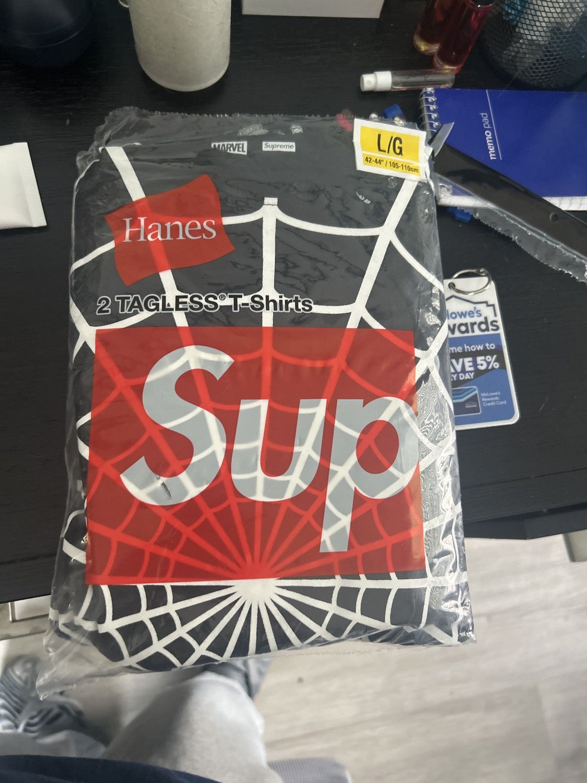 Supreme Spider-Man X supreme Collab hanes tees L Size US L / EU 52-54 / 3 - 3 Thumbnail