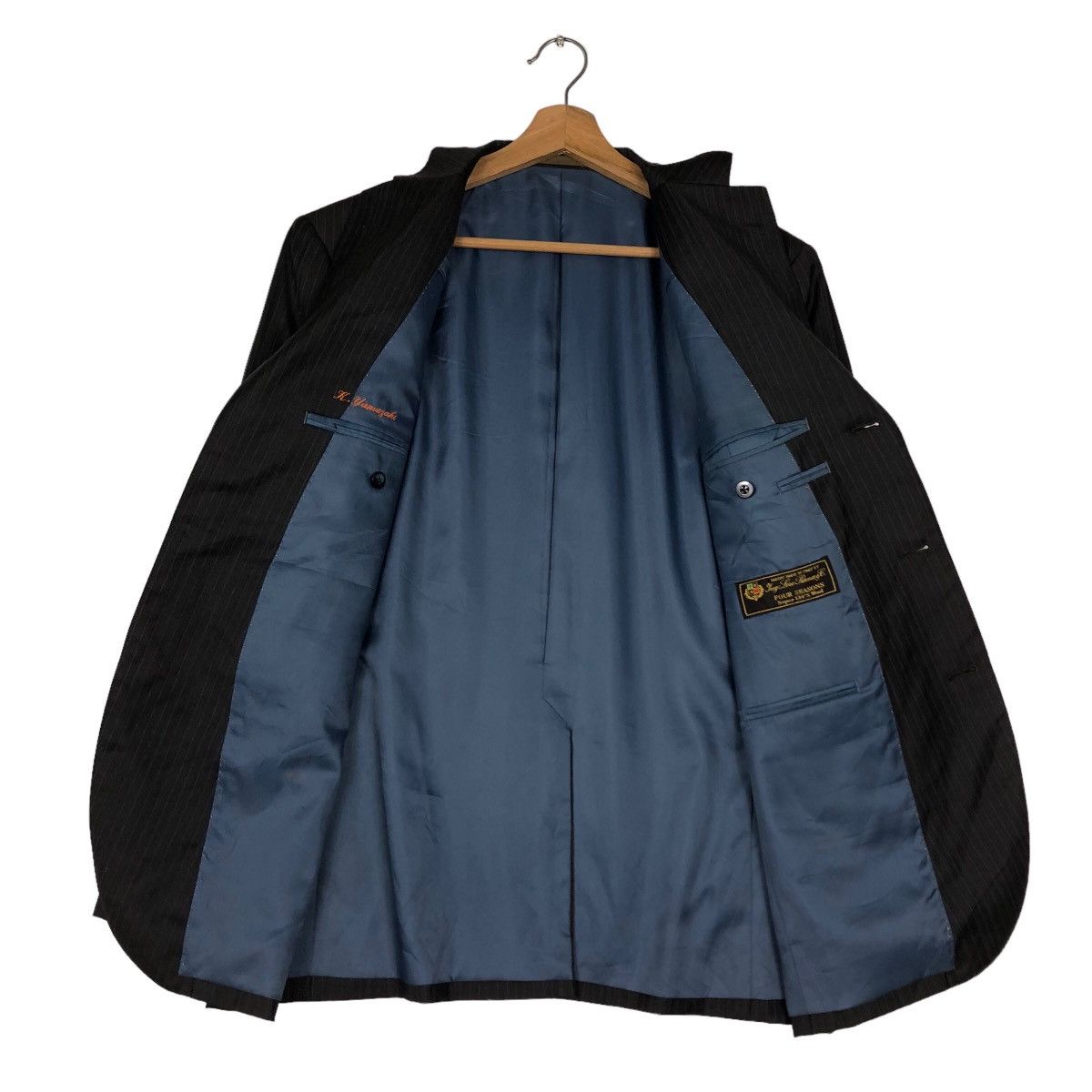 Loro Piana 🔥Vintage Coats Striped Pin Loro Piana Four Seasons Wool Size US S / EU 44-46 / 1 - 13 Thumbnail