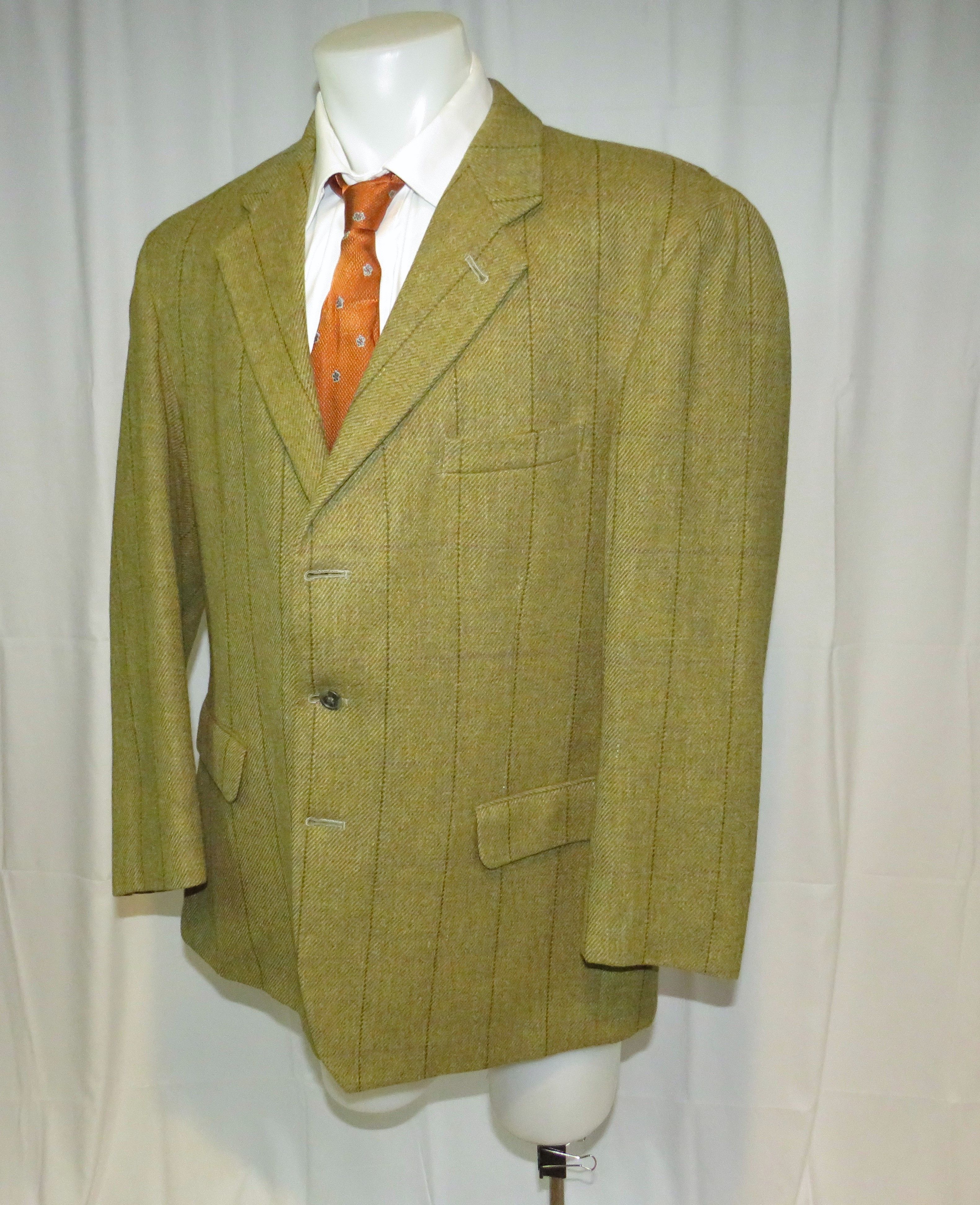 Other P&J Haggart Green Tweed Three Button Shooting Jacket 46 Size 46R - 6 Thumbnail