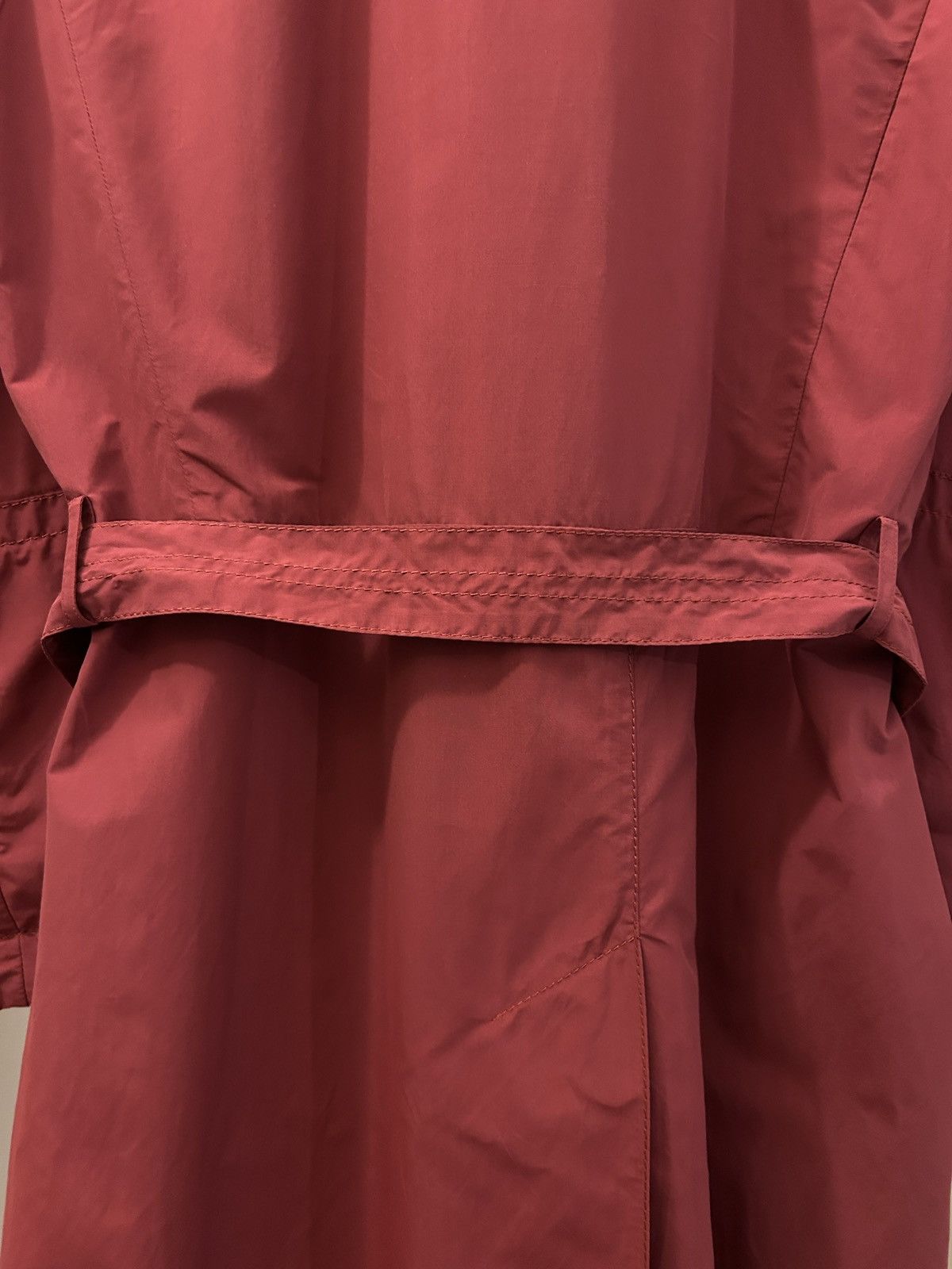 Dirk Bikkembergs S/S 1999 archive red nylon belted coat Size US M / EU 48-50 / 2 - 9 Thumbnail