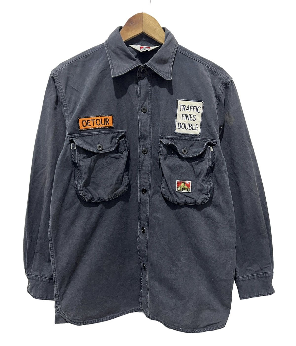 image of Ben Davis x Vintage Ben Devis in Dark Blue, Men's (Size Medium)
