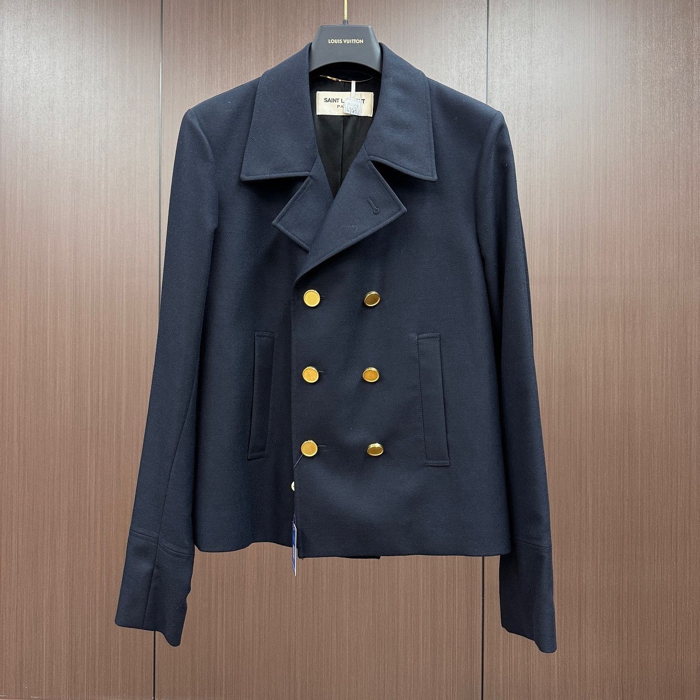 Saint Laurent Paris Saint Laurent Virgin Wool Double-Breasted Coat 50 Size XL / US 12-14 / IT 48-50 - 1 Thumbnail