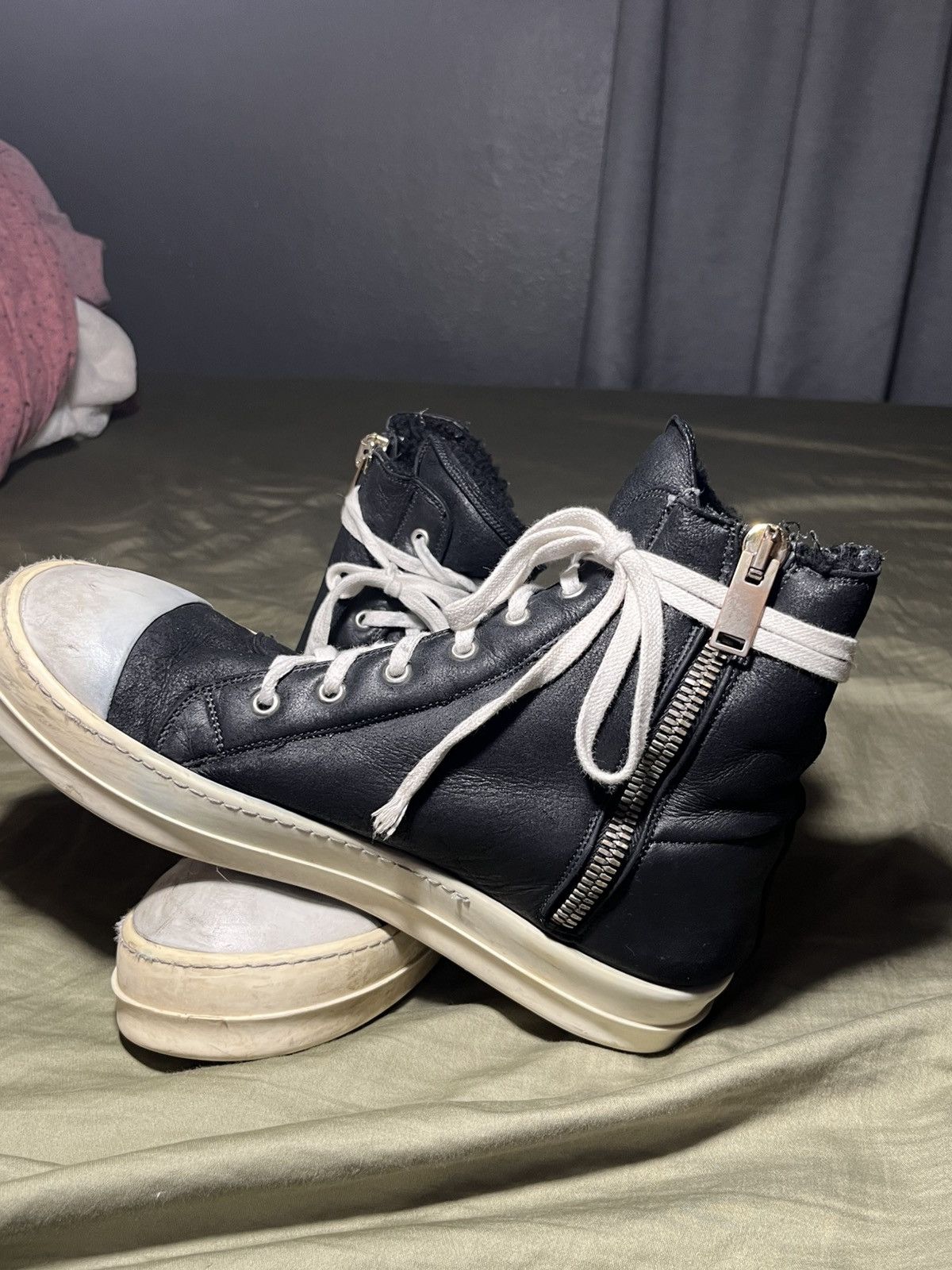 Rick Owens Rick owens shearling ramones Size US 9.5 / EU 42-43 - 5 Thumbnail