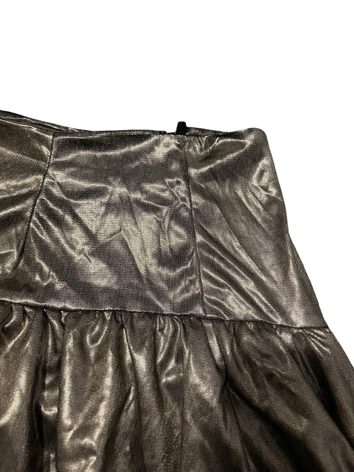Other Silver Matalic Mini Skirt SM Size 28" / US 6 / IT 42 - 3 Thumbnail