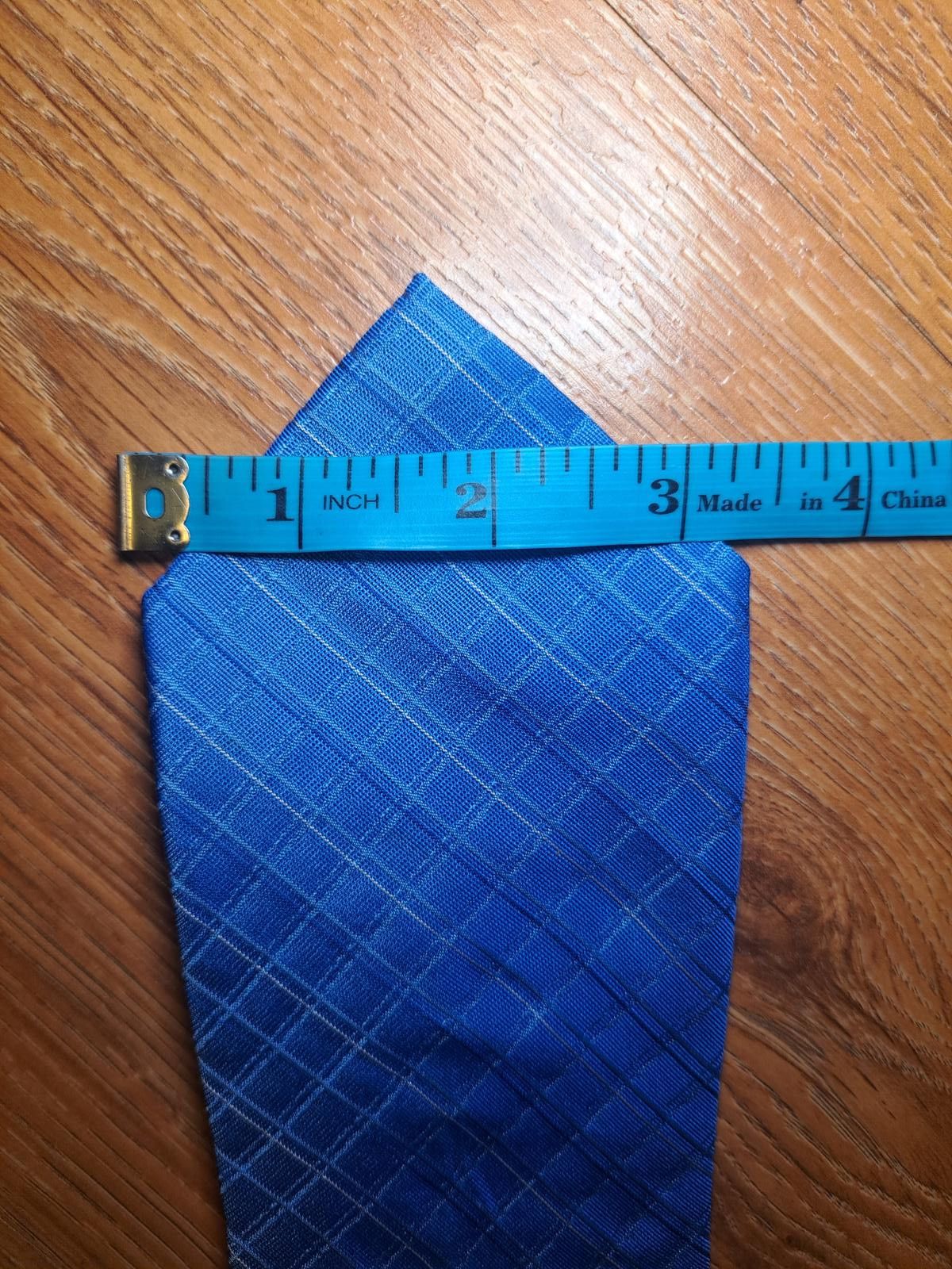Calvin Klein Calvin Klein 100% Silk Tie Blue Striped Necktie Size ONE SIZE - 7 Thumbnail