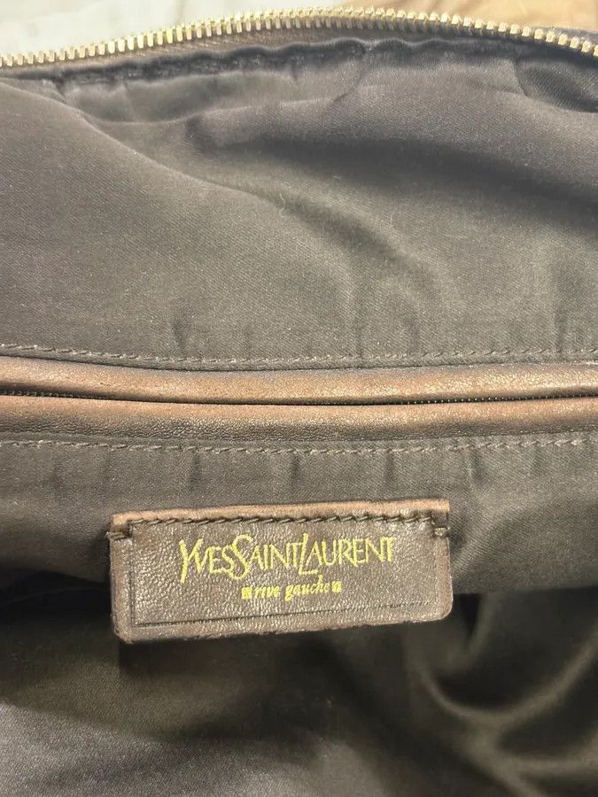 Yves Saint Laurent Yves Saint Laurent Easy Muse Crocodile Effect Gradient Brown Leather Bag Size ONE SIZE - 8 Thumbnail