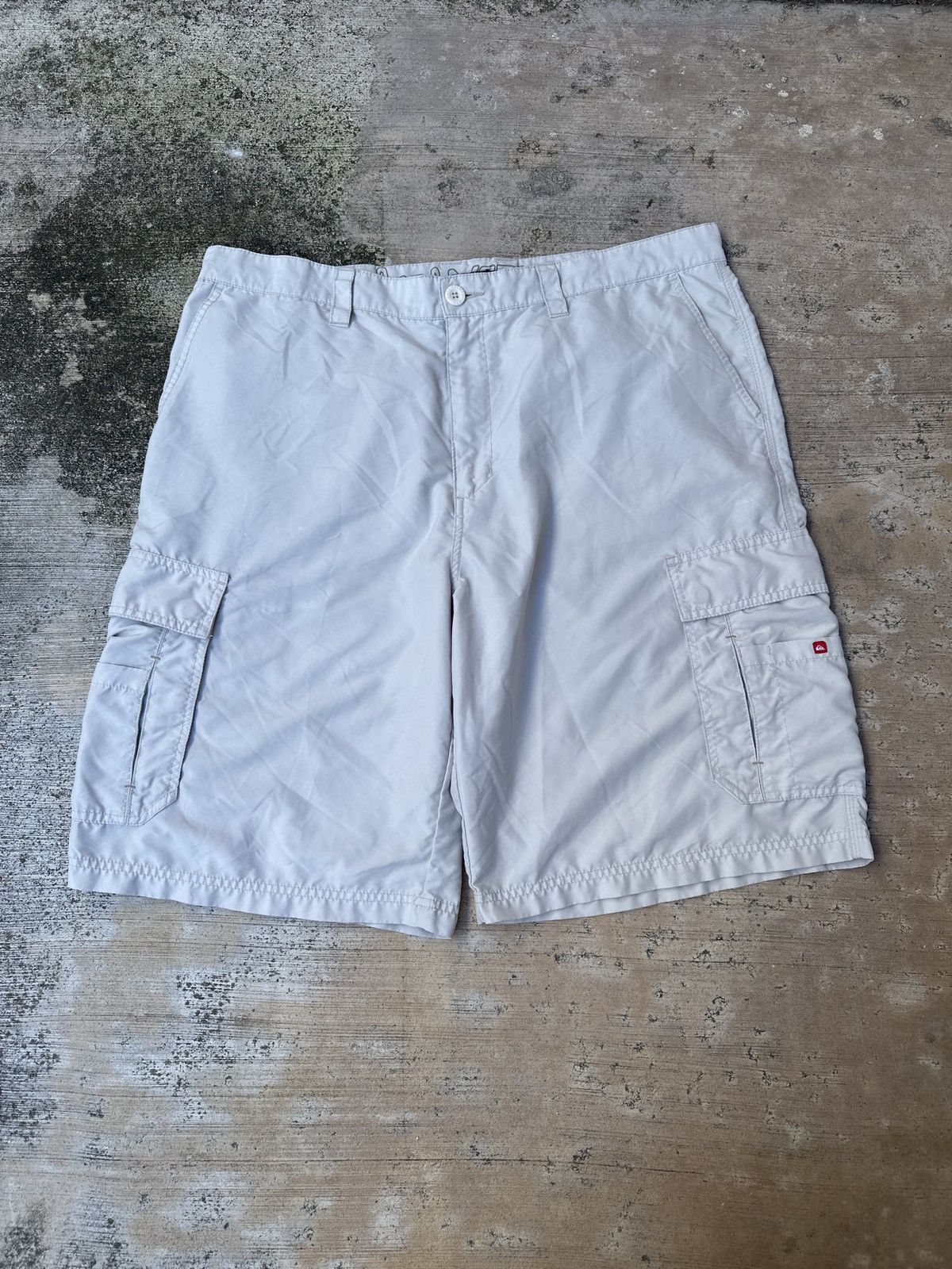 JNCO × Quiksilver × Southpole Y2k 2000s beige Baggy Quiksilver Surfwear Cargo Shorts 40 Size US 40 / EU 56 - 5 Thumbnail