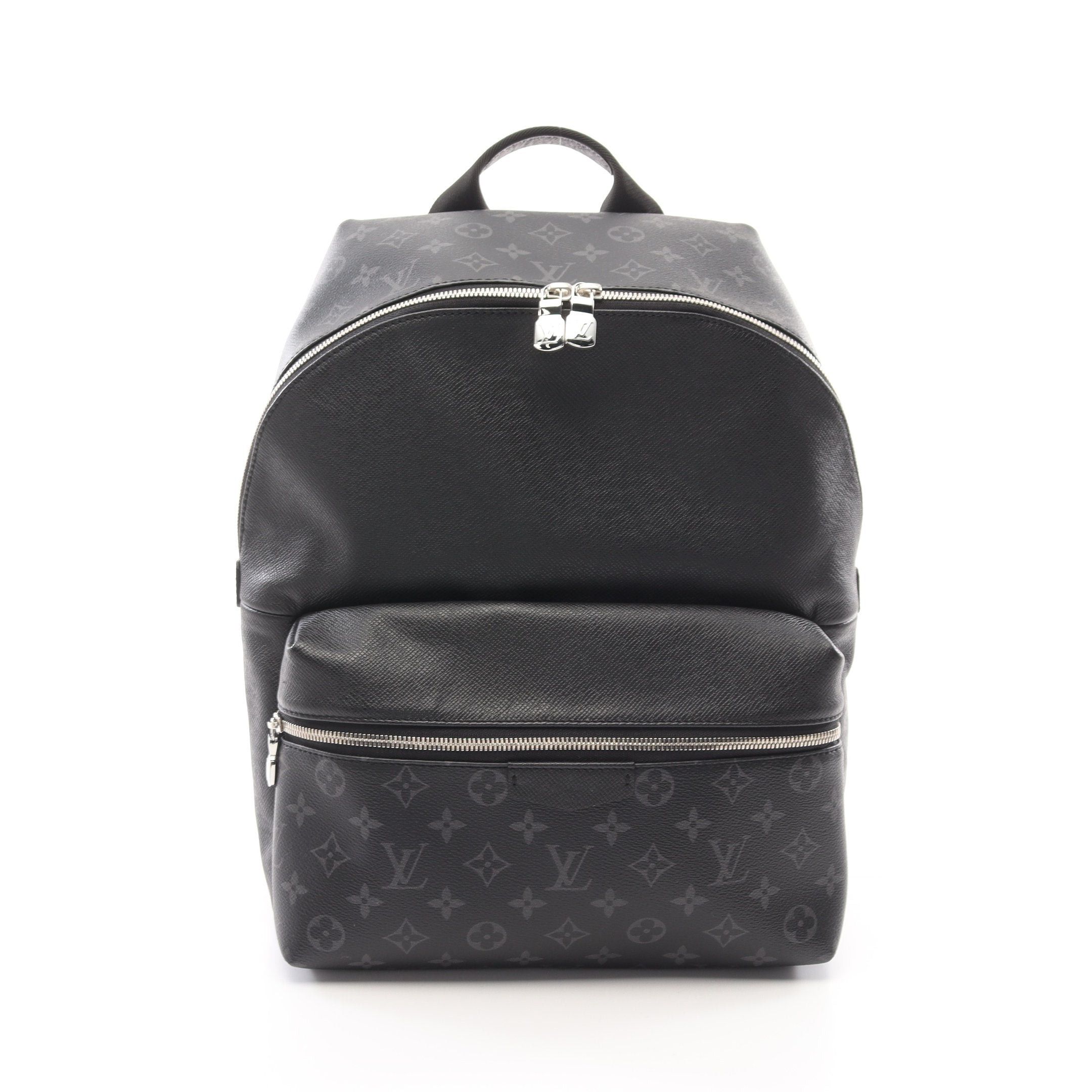 Louis Vuitton Louis Vuitton Discovery Monogram Eclipse Taigarama Backpack Rucksack Leather Black Size ONE SIZE - 1 Thumbnail