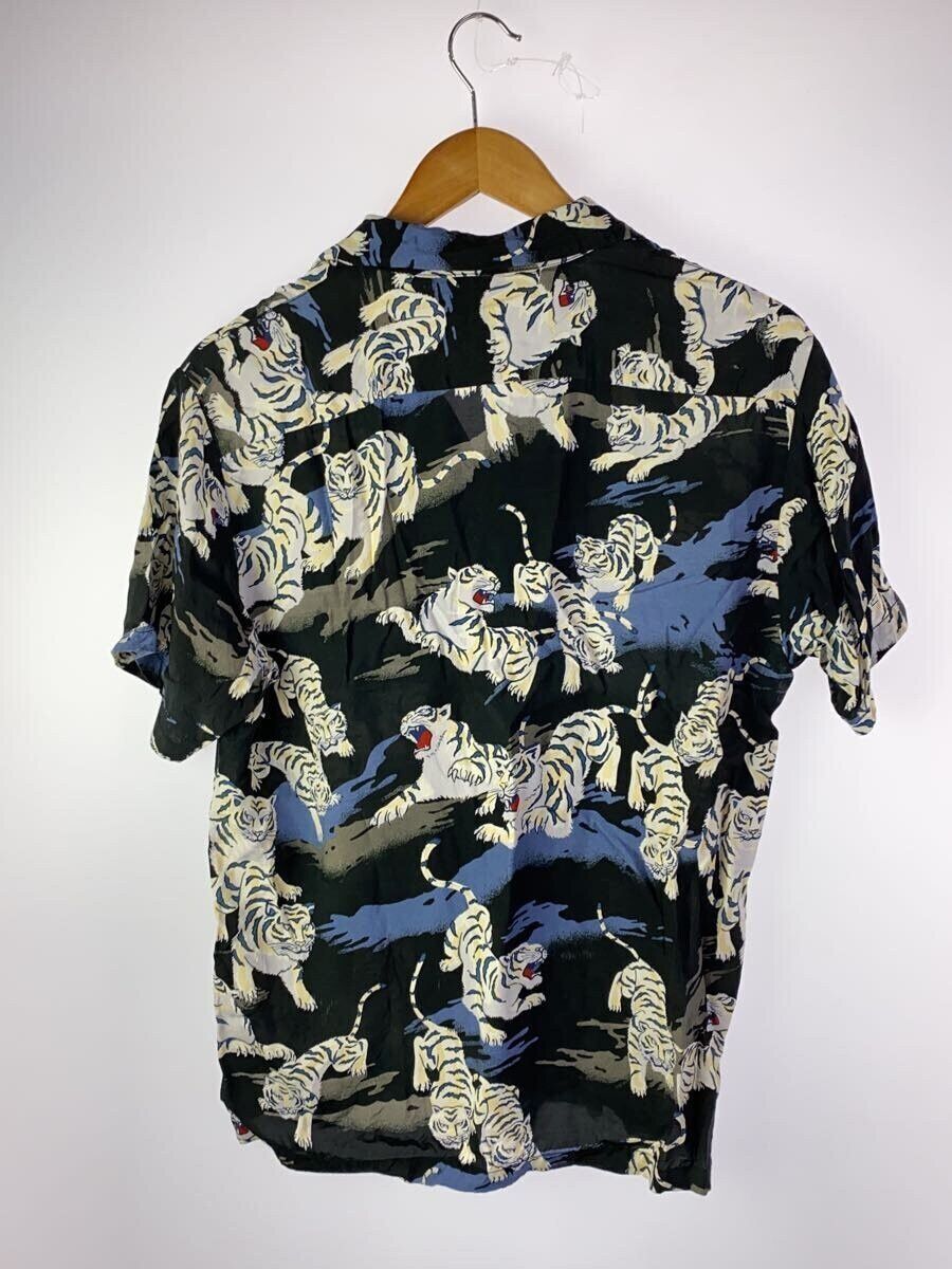Avirex Avirex Overall Pattern Rayon Short-Sleeved Shirt Black Size US M / EU 48-50 / 2 - 2 Thumbnail