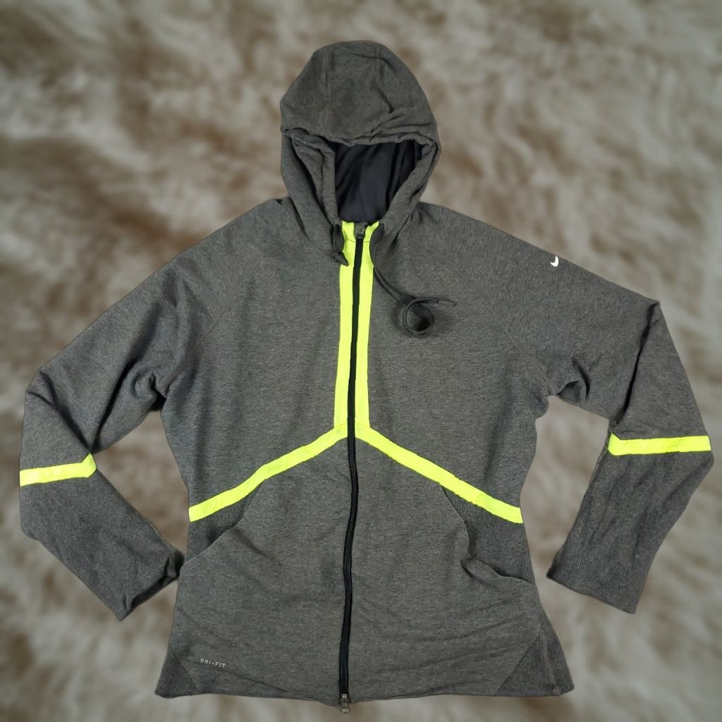 Nike Nike Sweater Full Zip Hooded Women’s Size Large Gray Size L / US 10 / IT 46 - 1 Thumbnail