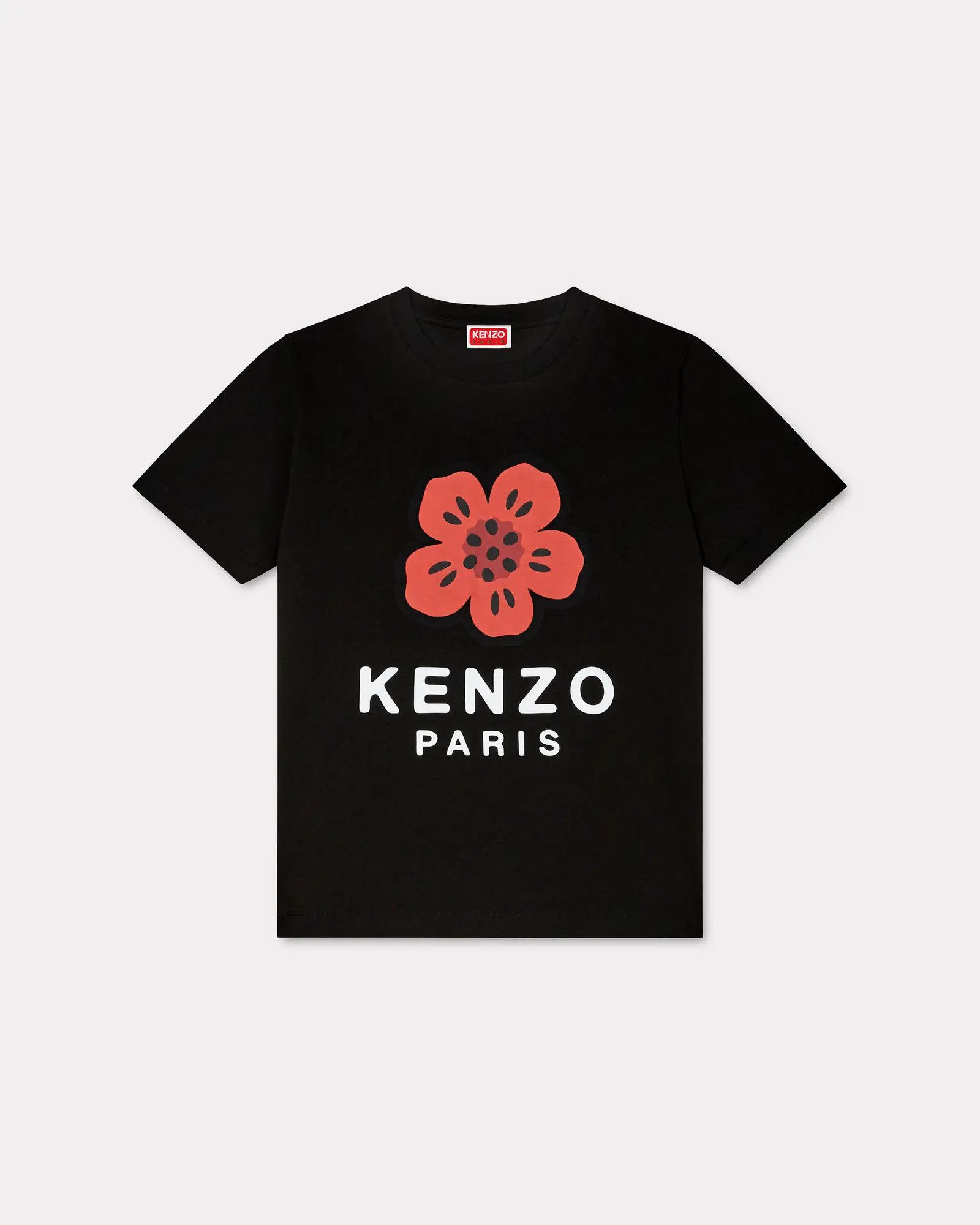 o1s22i1n0125 Flower Print T-Shirt in Black