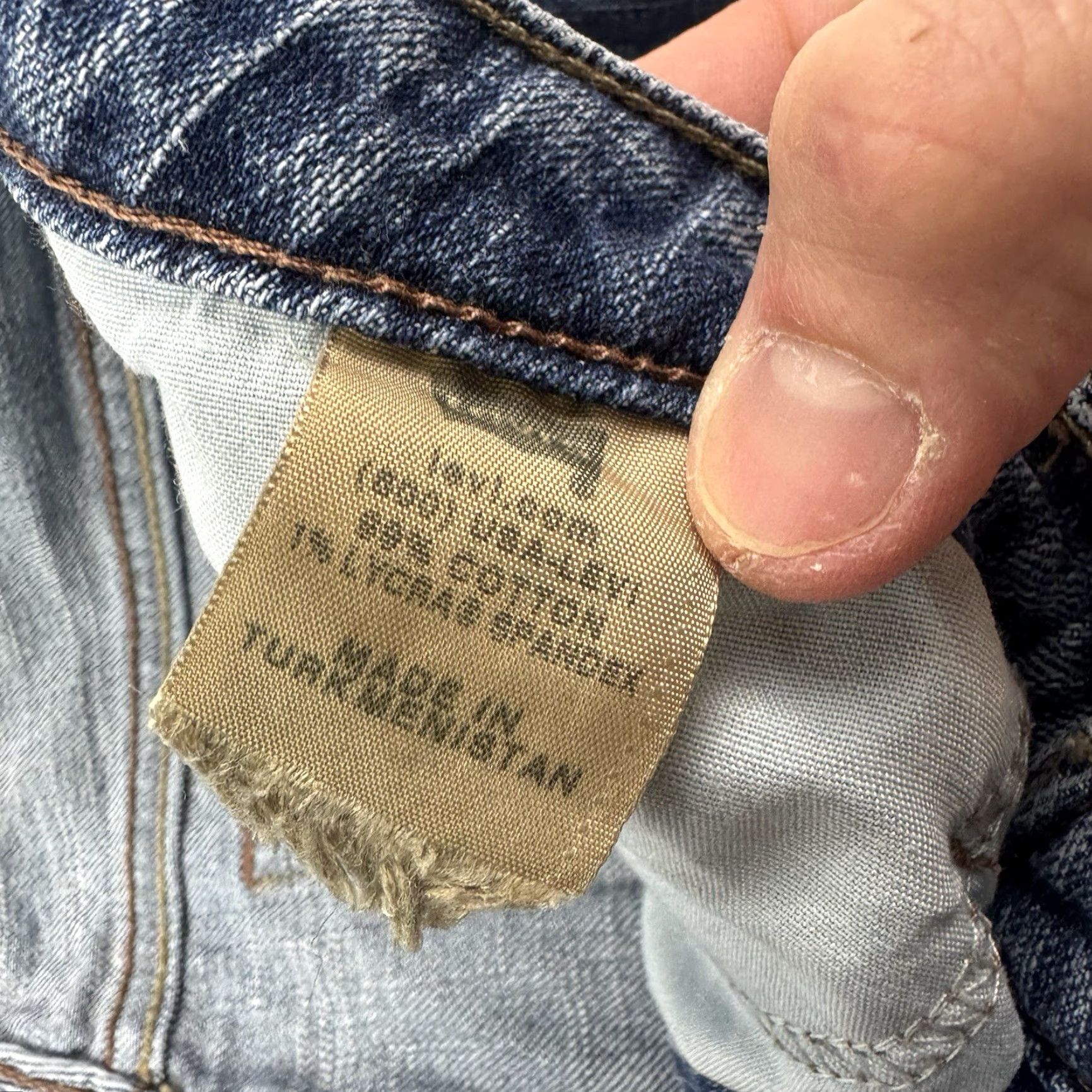Levi's VINTAGE Levi's 518 Bootcut Jeans Womens 30x31 Hipster Y2K Low Blue Size 30" / US 8 / IT 44 - 5 Thumbnail