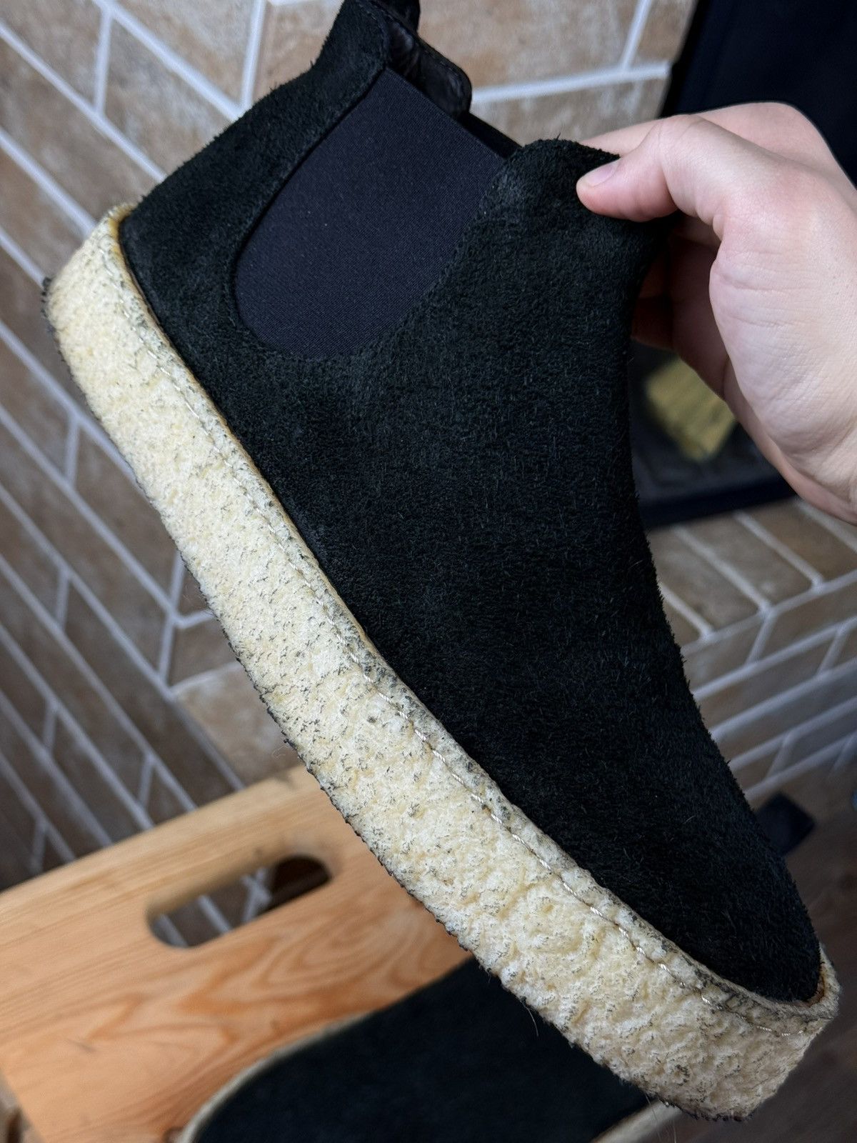Marsell Marsell Black Suede Crepe Chelsea Beatle Boots Size US 9 / EU 42 - 8 Thumbnail