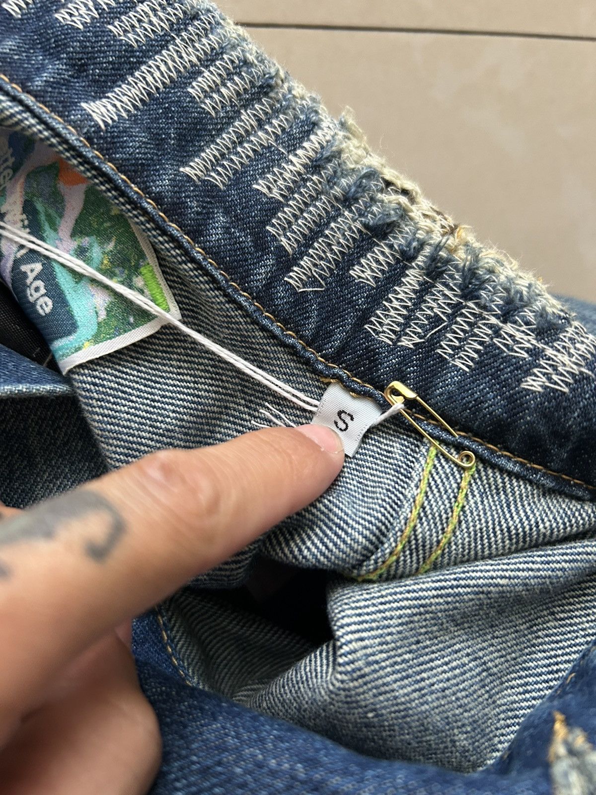 Better With Age Better With Age Patchwork Denim Jacket Size US S / EU 44-46 / 1 - 3 Thumbnail
