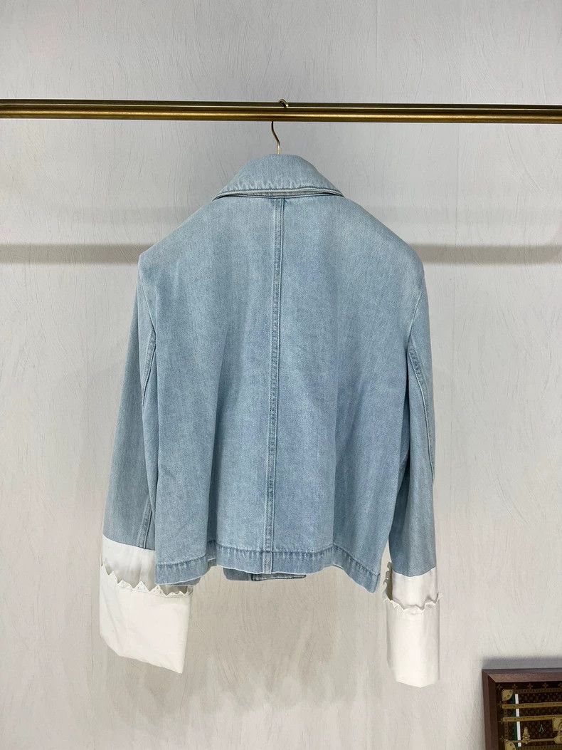 Loewe LOEWE A white cuff denim jacket Size XS / US 0-2 / IT 36-38 - 3 Thumbnail