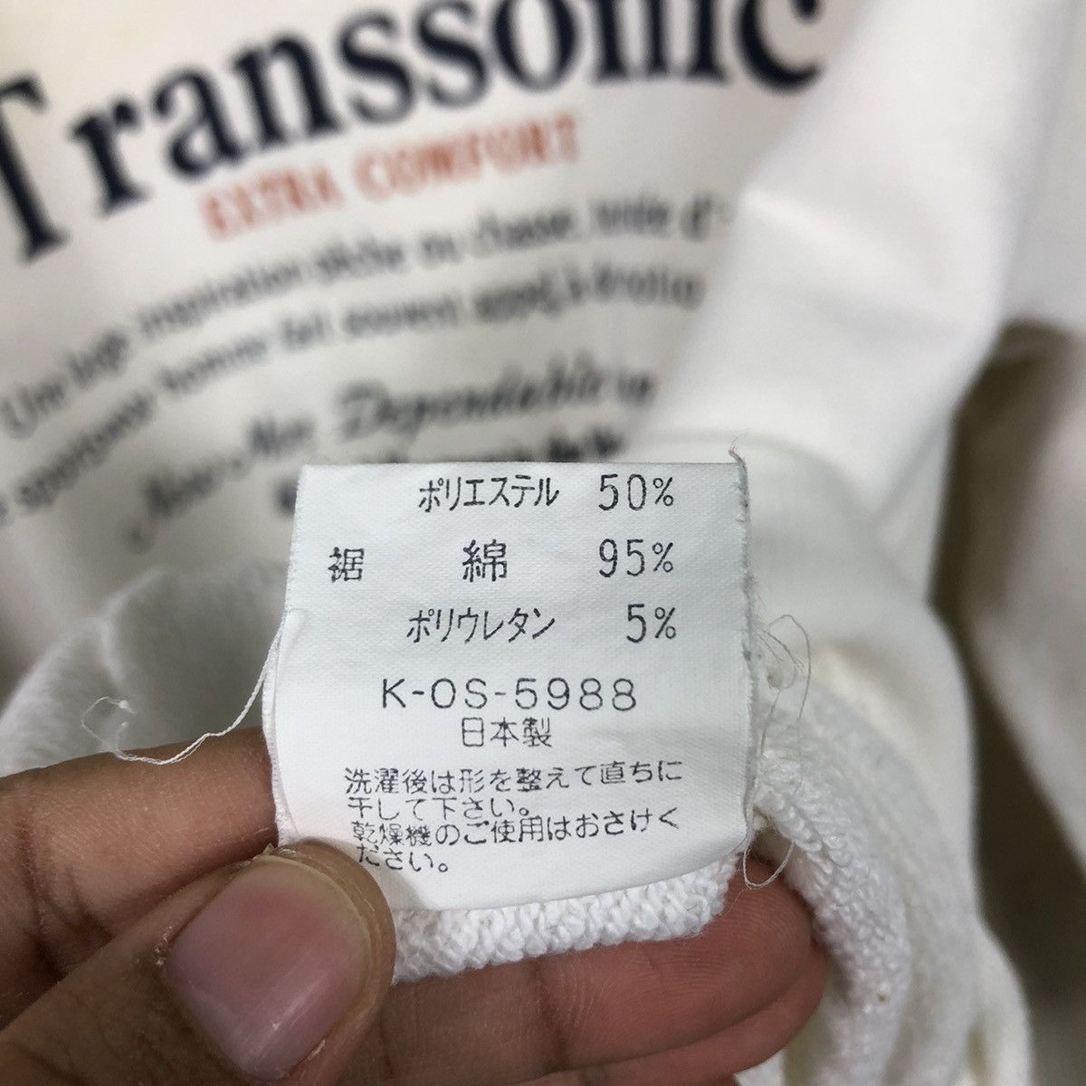 Japanese Brand 90s Transsonic Big Print Sweatshirt — Distressed + Sun-Faded Size US L / EU 52-54 / 3 - 16 Thumbnail