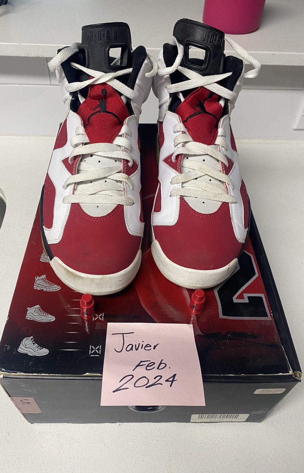 Jordan 6 Retro Carmine CDP 2008 Footwear