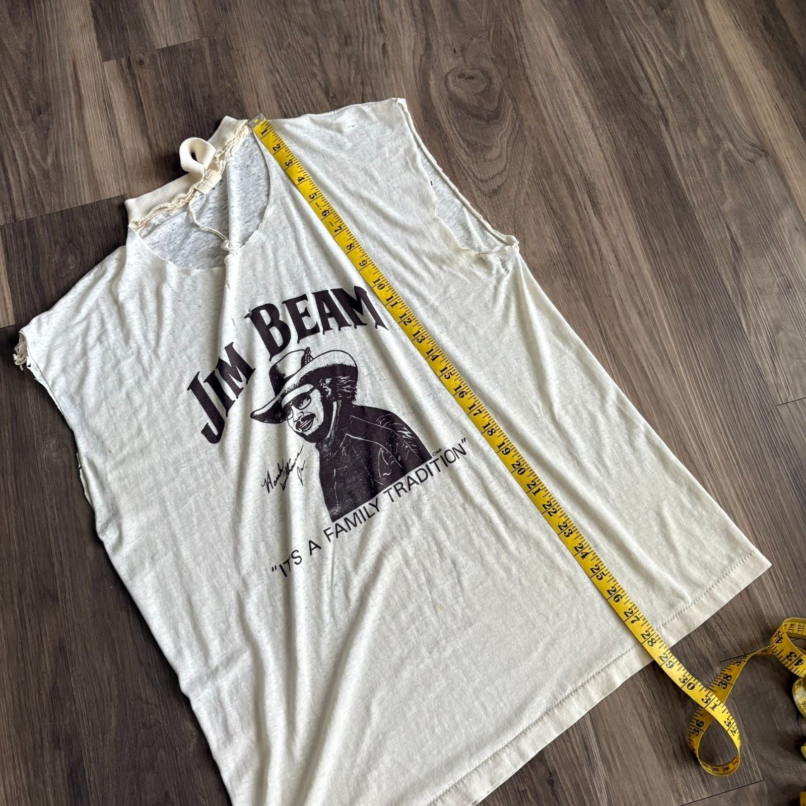 Vintage Vintage Paper Thin Burnout Worn T-Shirt Chopped Threadbare Size US XL / EU 56 / 4 - 10 Thumbnail