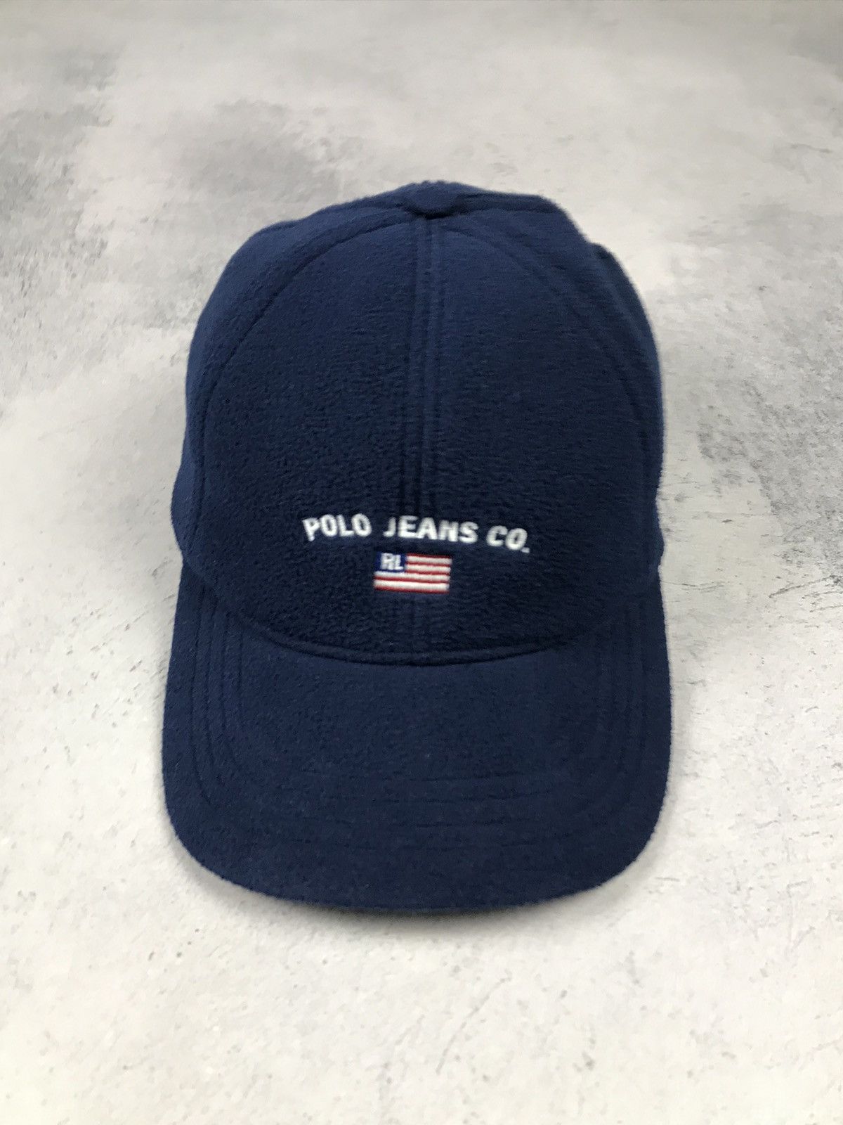 Lauren Ralph Lauren × Vintage Vintage Polo Jeans Co Ralph Lauren Fleece Cap Size ONE SIZE - 3 Thumbnail