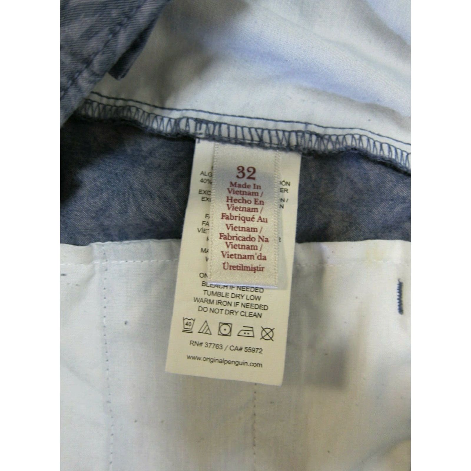 Vintage Penguin Munsingwear Cotton Palm Tree Grey Chino Bermuda Casual Shorts Women 32 Size 24" / US 00 / IT 34 - 5 Thumbnail