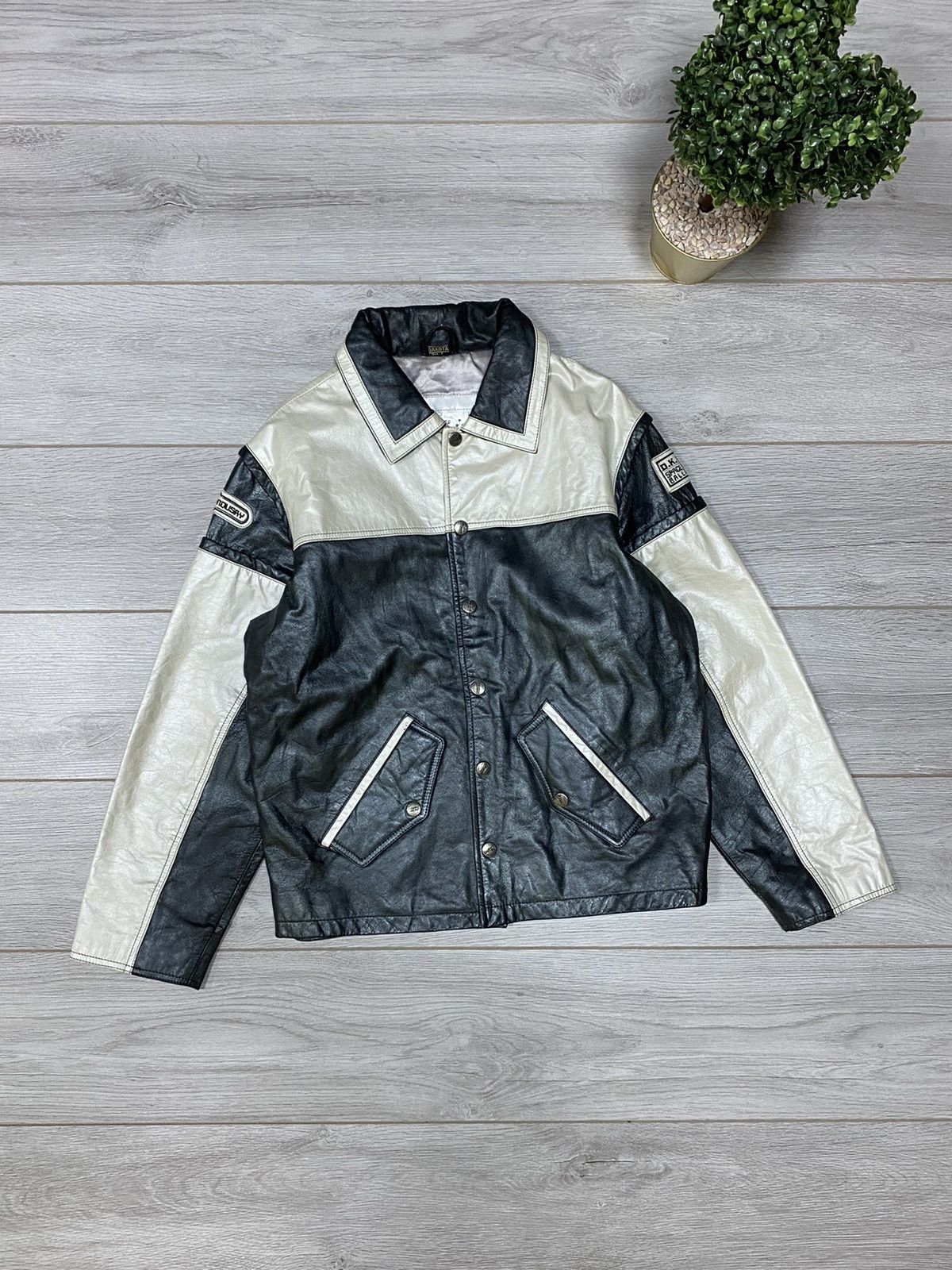 Vintage Dacota tank driver nuclear zone vintage leather jacket Size US S / EU 44-46 / 1 - 9 Thumbnail