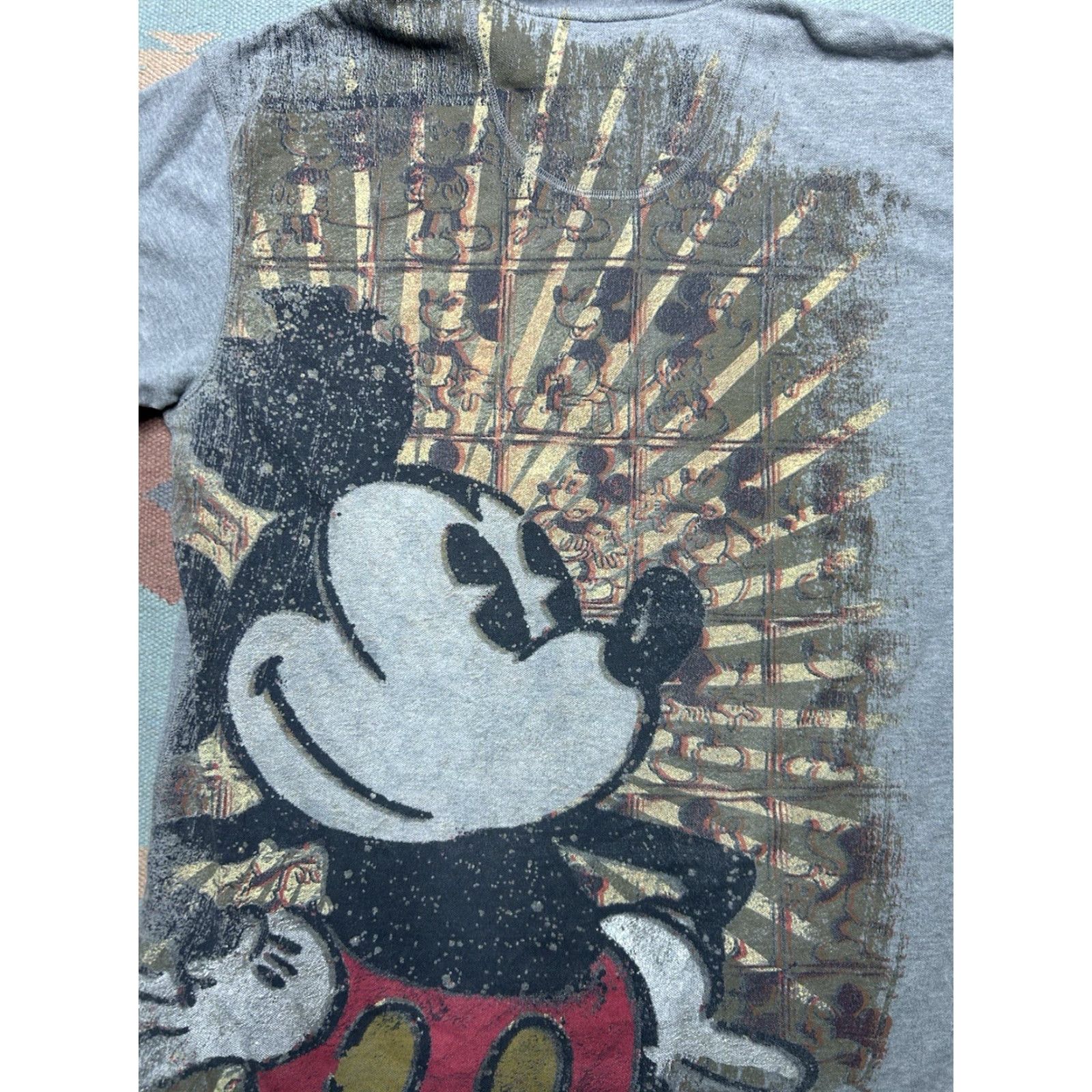 Vintage Mickey Mouse Polo Shirt Disney 3D Graphic Cotton Soft Men’s XL Short Sleeve Gray Polo Mens XL 3D Mickey Mouse Shirt Size US XL / EU 56 / 4 - 2 Thumbnail